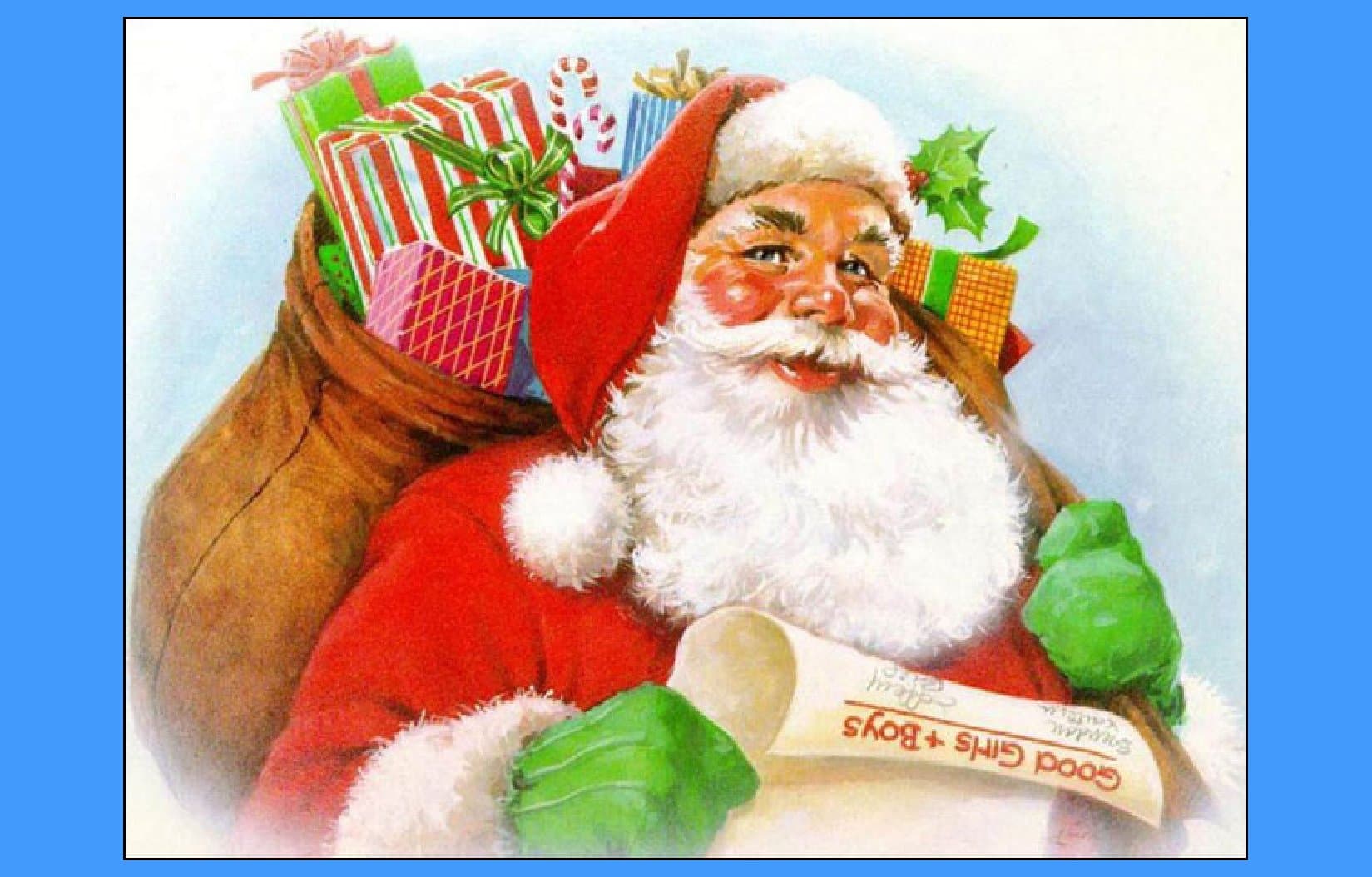 CHRISTMAS HOLIDAY edible IMAGE CAKE TOPPER DECORATION party personalized snowflakes santa holiday gift winter