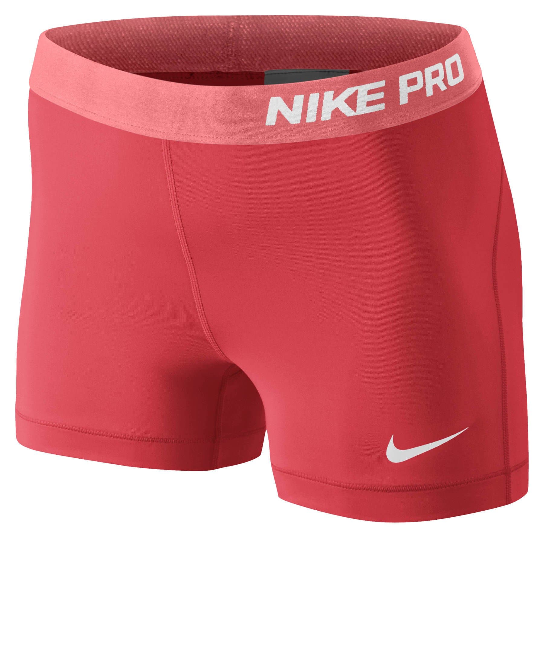 Nike Pro Women's 3 Inch Compression Training Shorts - Large - Pink
