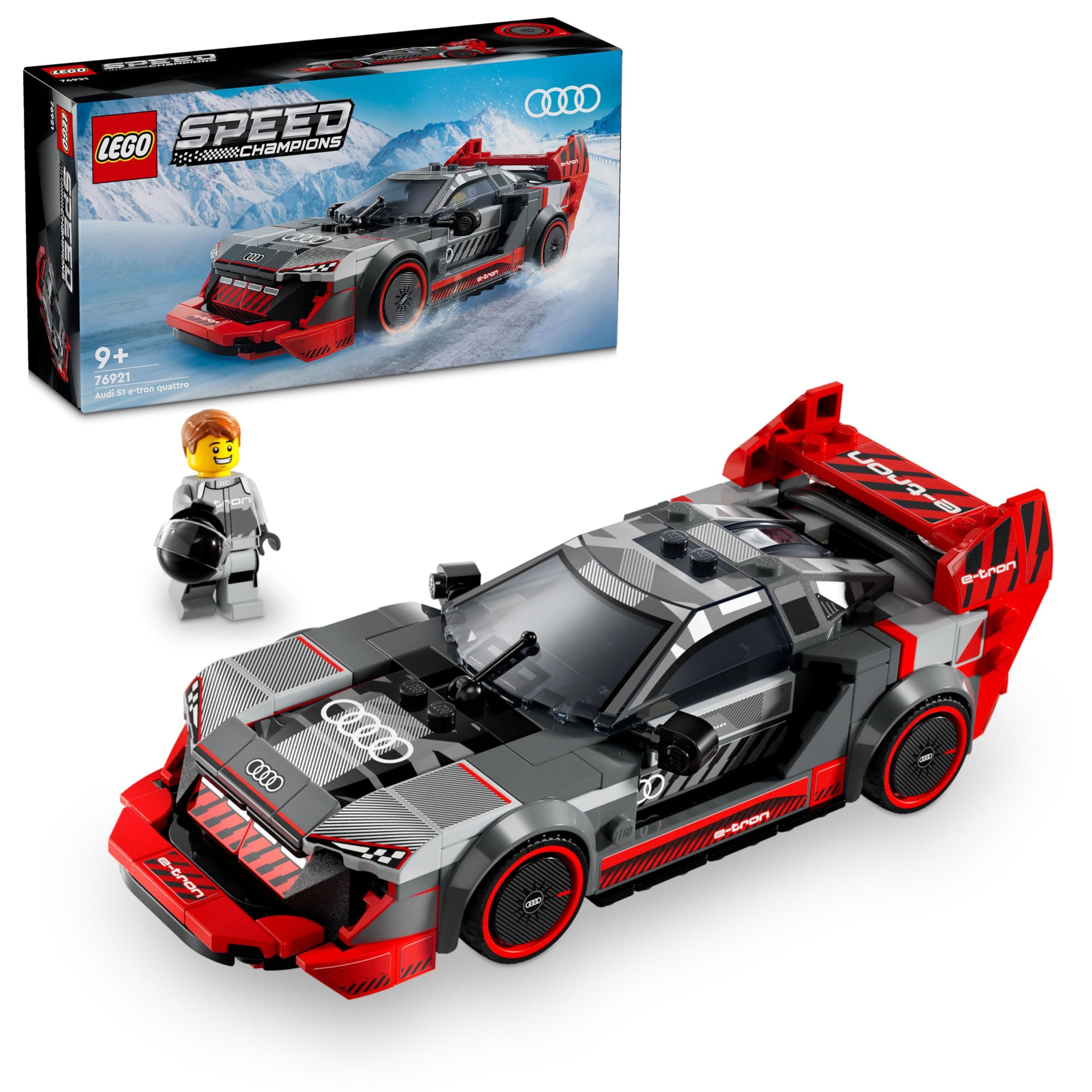 LEGO Speed Champions Audi S1 e-tron Quattro Race Car Toy Set 76921