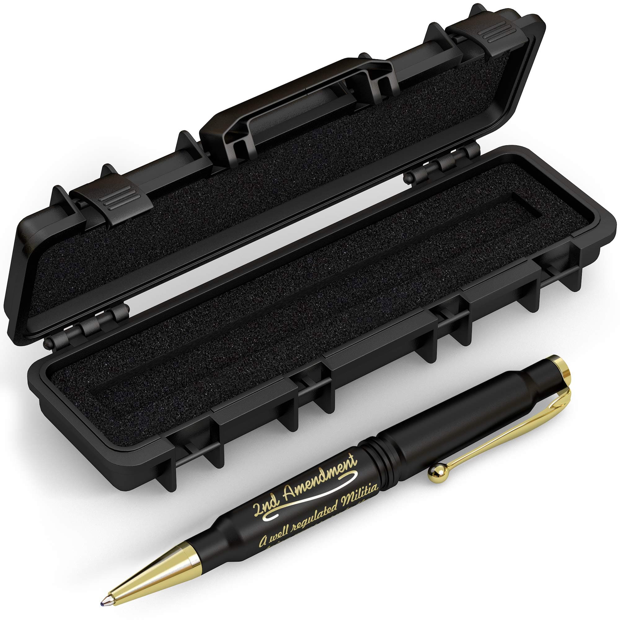 .308 Real Authentic Brass Casing Refillable Twist Pen - Tactical Gift Box - 2nd Amendment