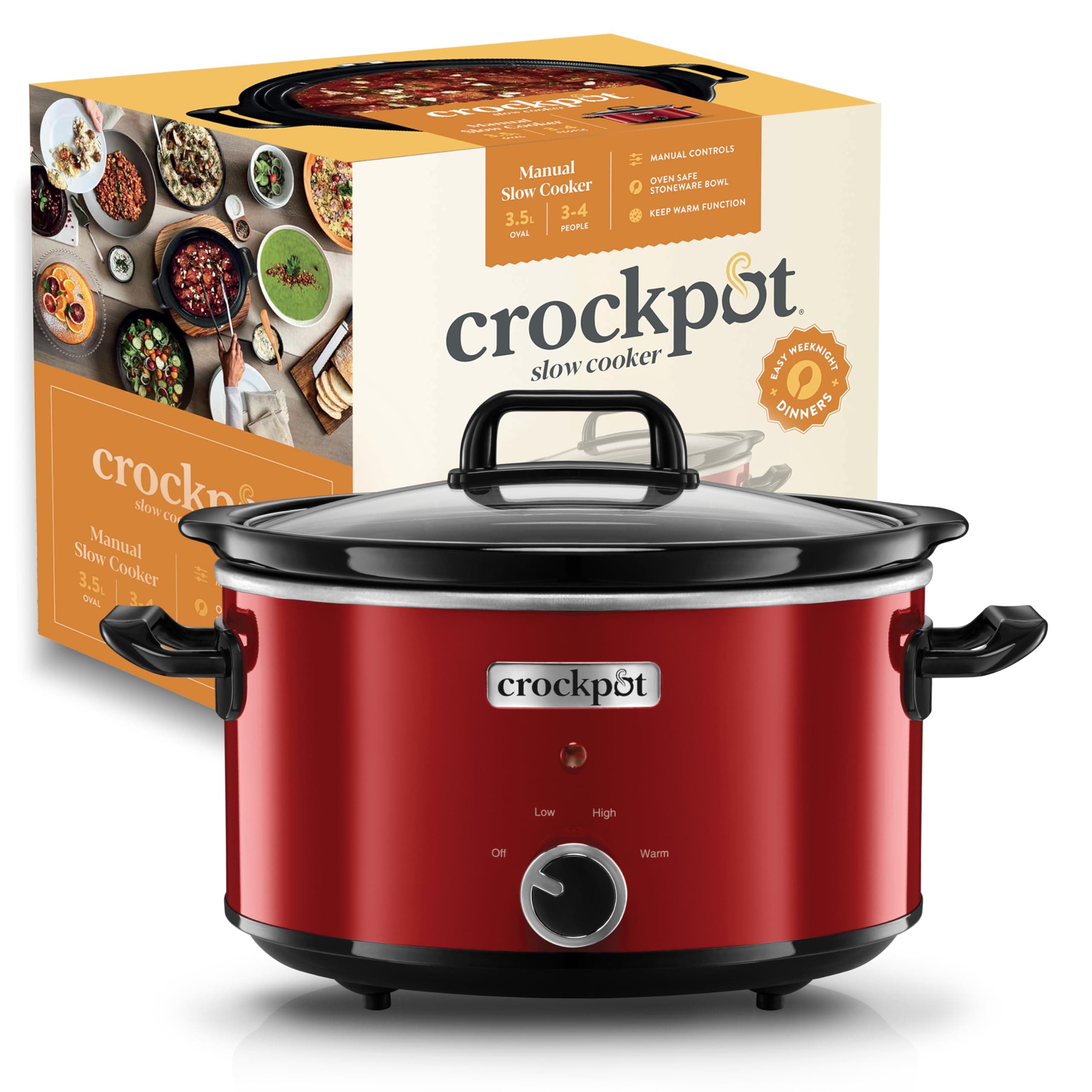 Crock-Pot SCV400RD 220/240V Slow Cooker, 3.5 L