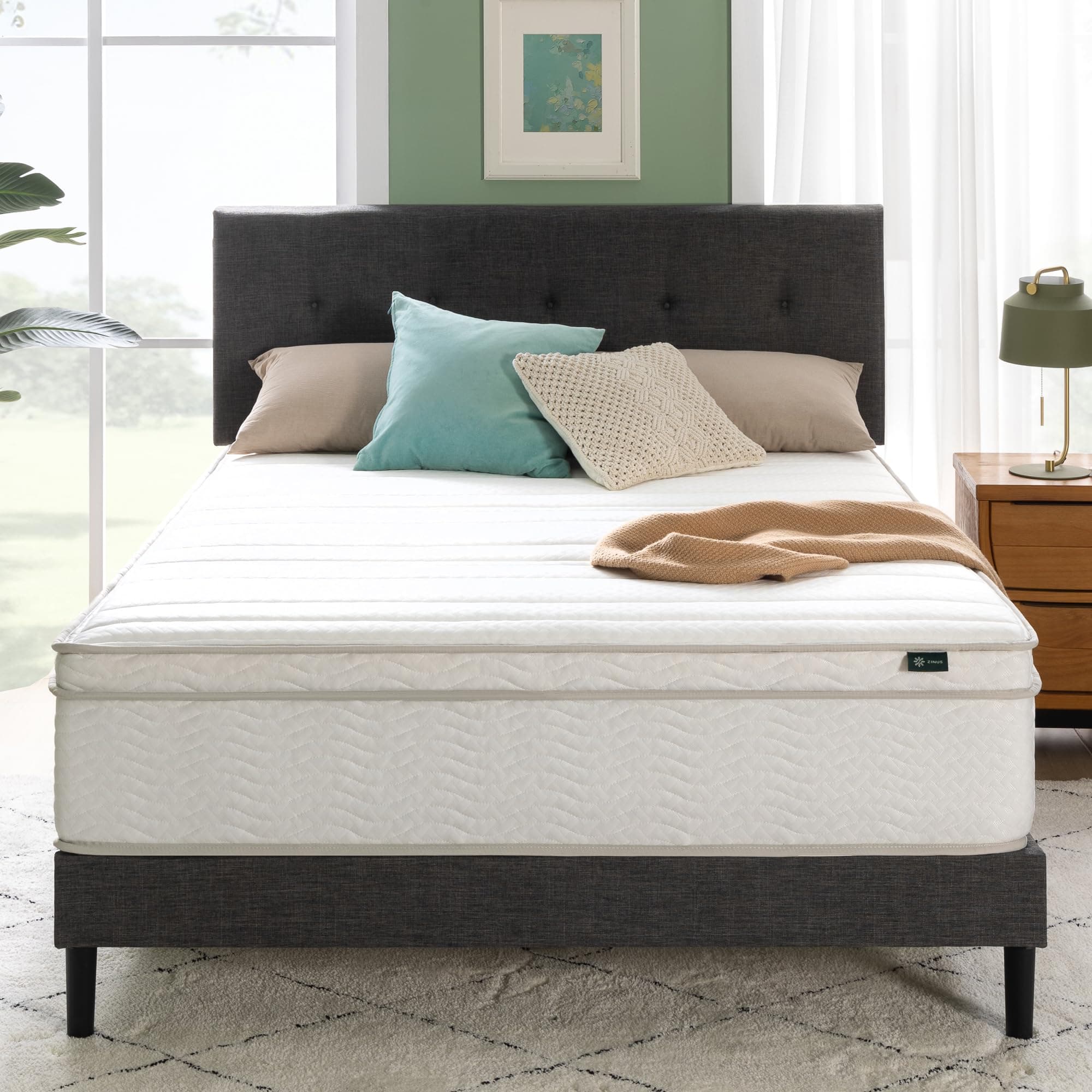 12 Inch Foam and Spring Hybrid Mattress [New Version], Full, Fiberglass Free, Medium Firmness, Durable Support, Certified Safe Foams & Fabric, Mattress in A Box