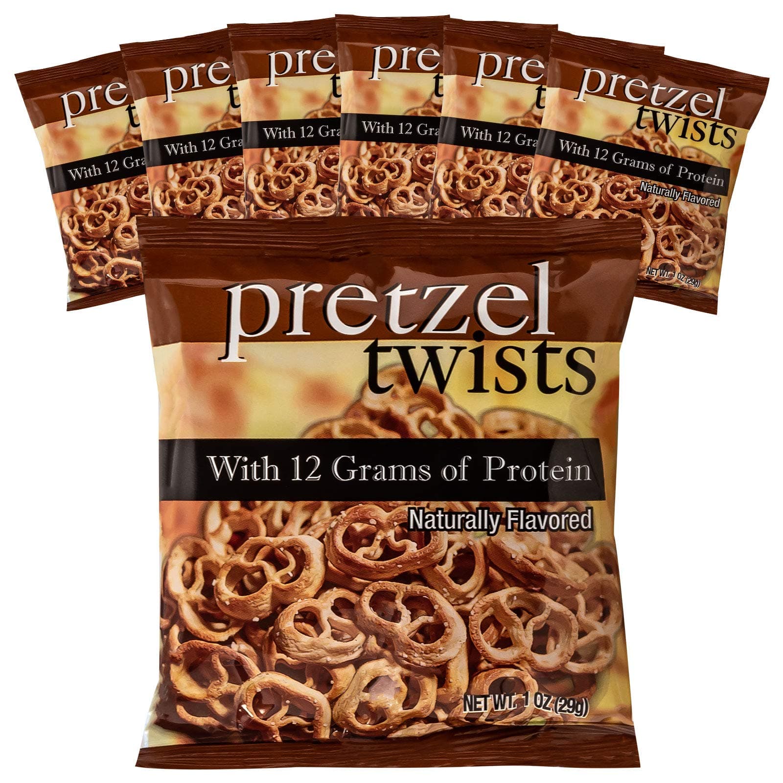 Weight Loss Systems Protein Pretzel Twists, 12g Protein, Low Calorie, Low Fat, Low Carb, High Fiber, Kosher, KETO Diet Friendly, Ideal Protein Compatible, 7 Single Serving Bags
