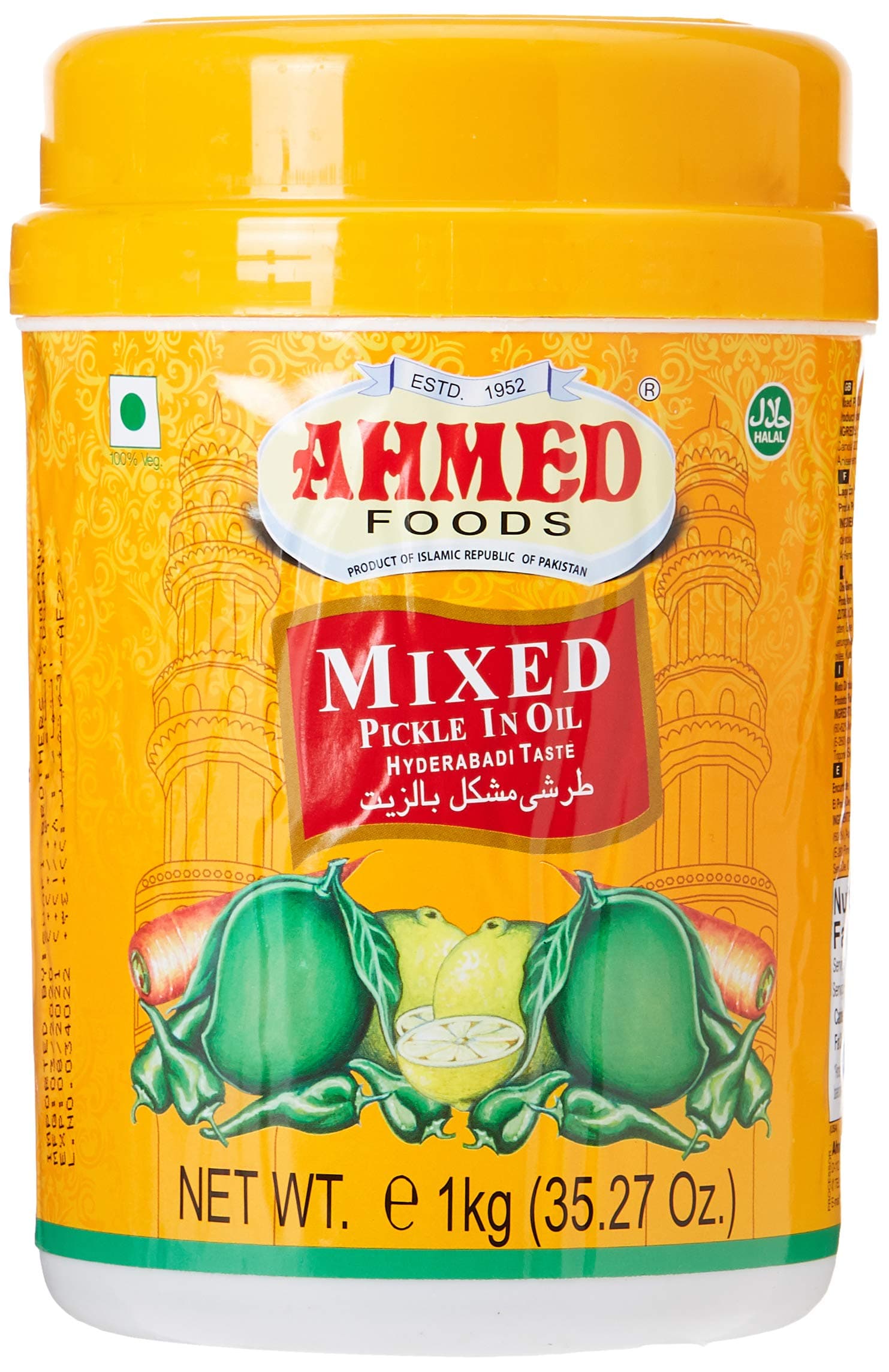 Ahmed Foods Hyderabadi Mixed Pickle, 1 Kg