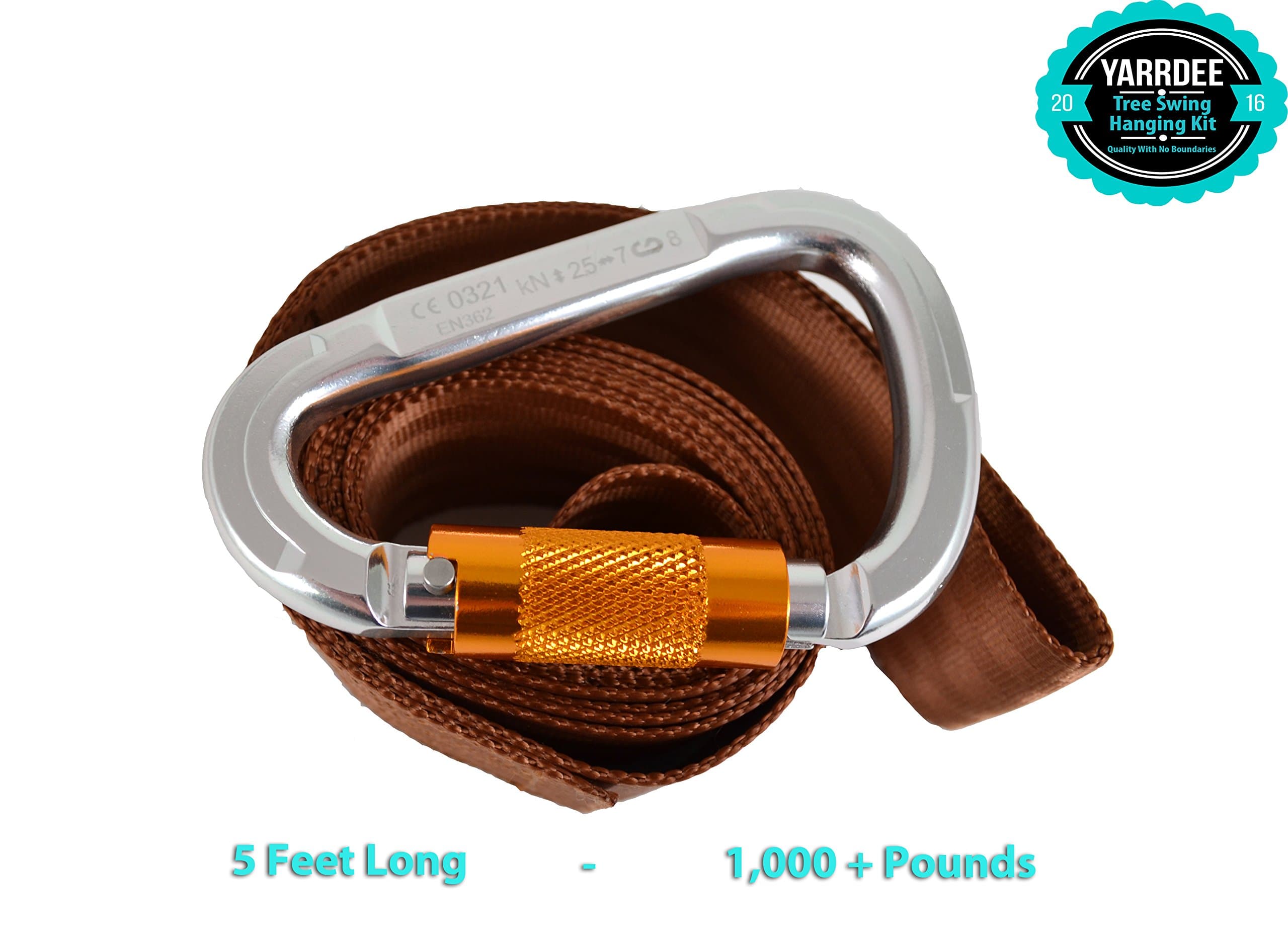 EASY-HANG Tree Swing Hanging Kit Hardware - Supports 1000lbs - Great For All Swing Types & Hammock Straps by Yarrdee