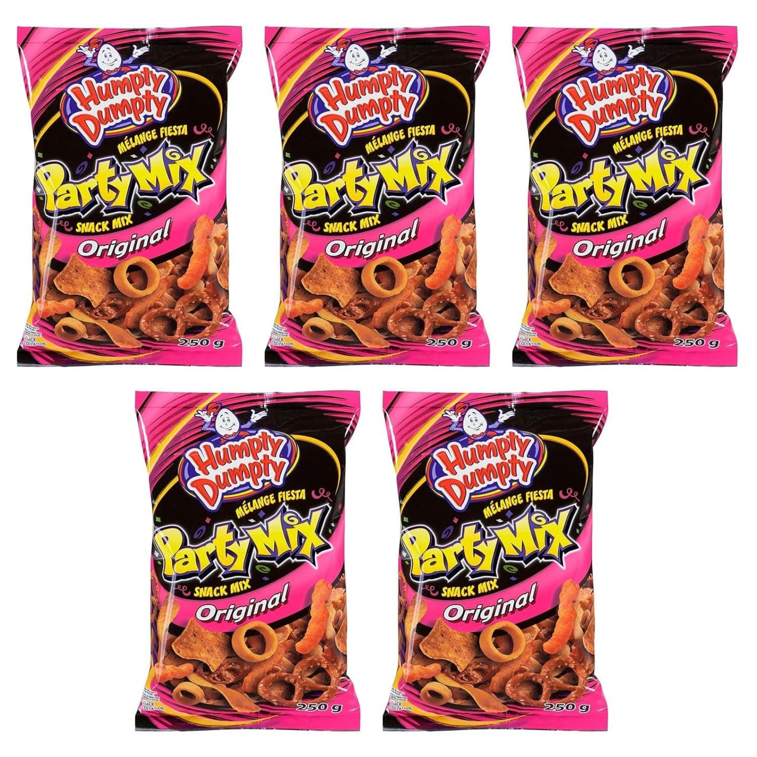 Old Dutch Humpty Dumpty Party Mix Original, 250g/8.8oz (Pack of 5) Shipped from Canada