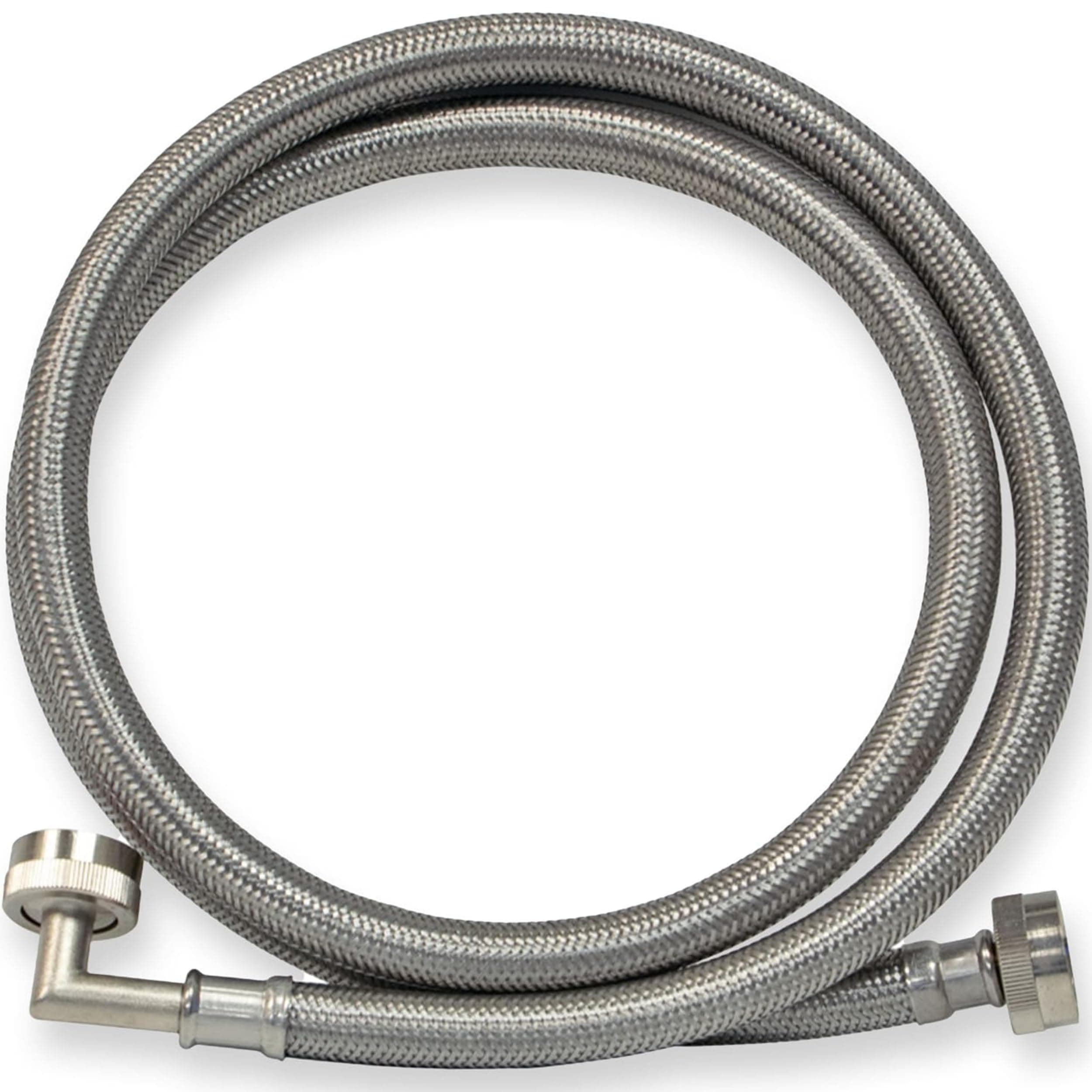 Eastman 48375 Washing Machine Hose with 90-Degree Elbow, 6 ft Length