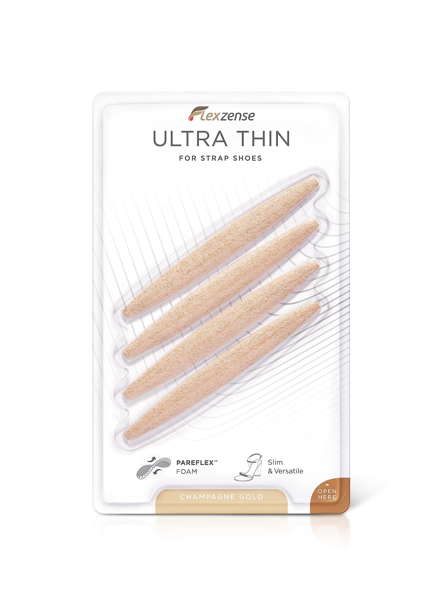 Ultra Thin | Protect Against Any Irritable Seams, and Straps | 4 Pieces (Champagne Gold)