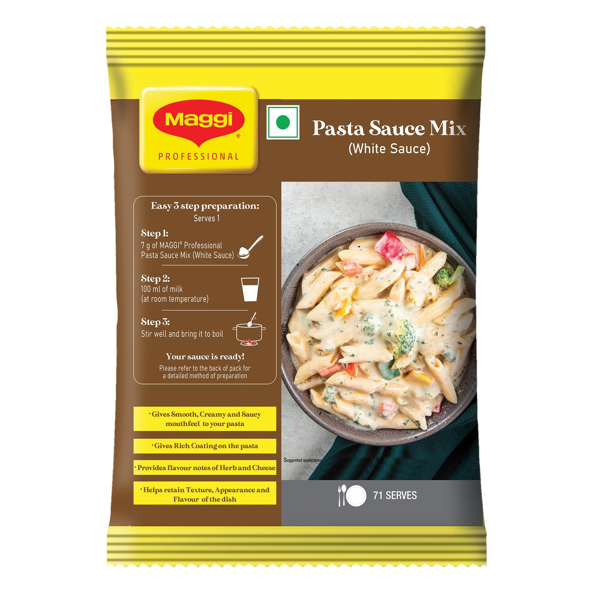 Professional Pasta Sauce Mix,White Sauce - 500g, Pouch