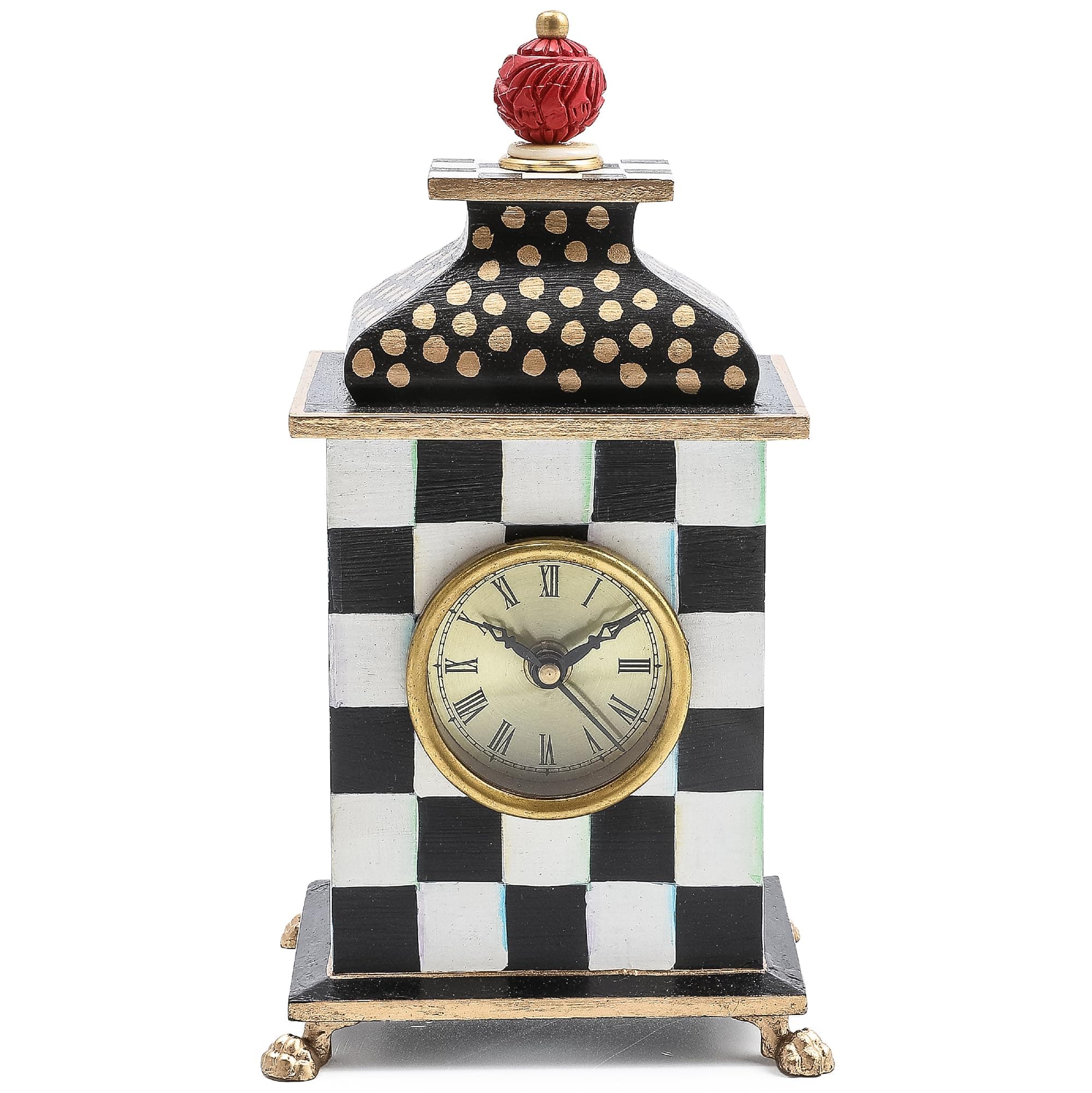 Courtly Check Desk Clock, Tabletop Clock for Home Decor