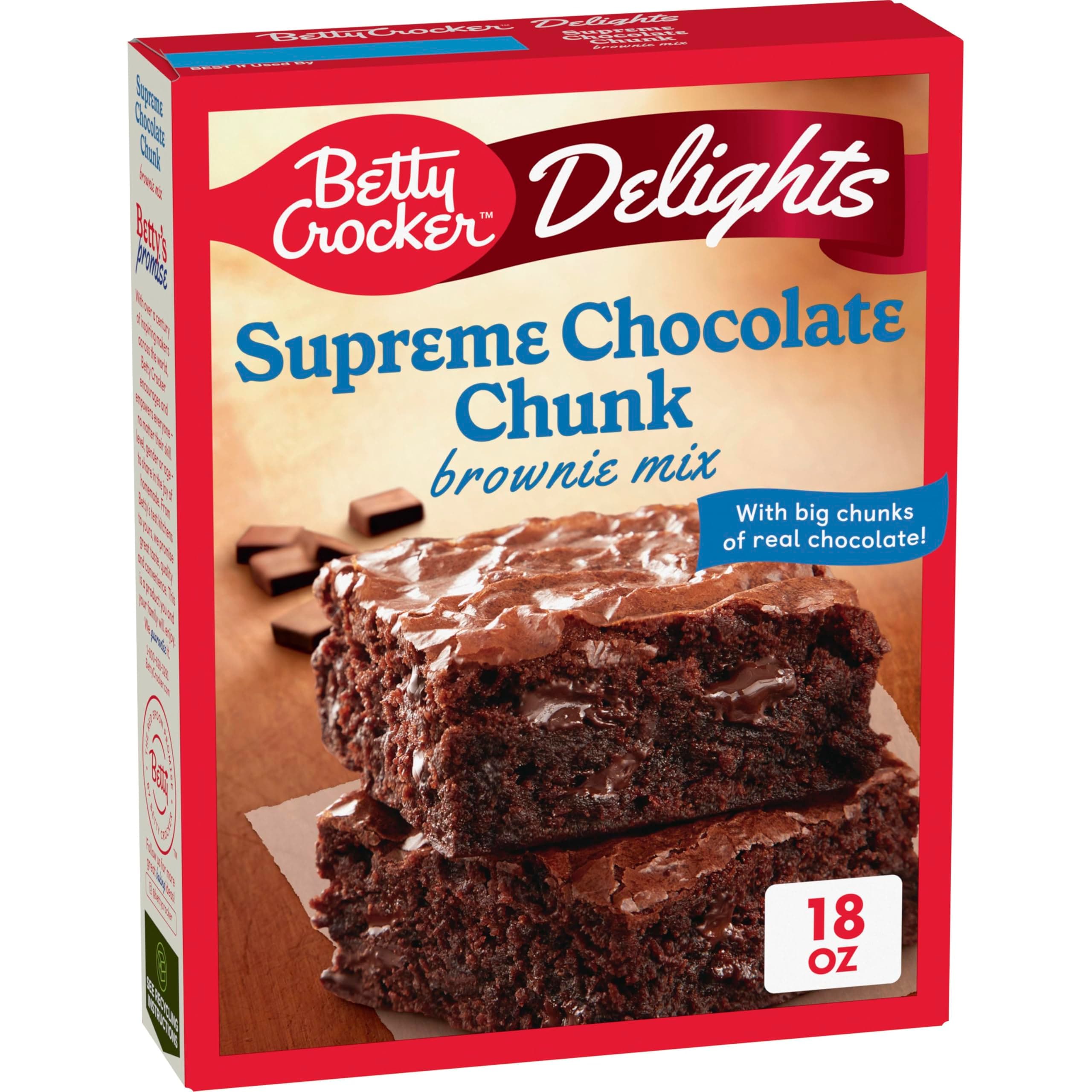 Delights Supreme Chocolate Chunk Brownie Mix, 18 oz.