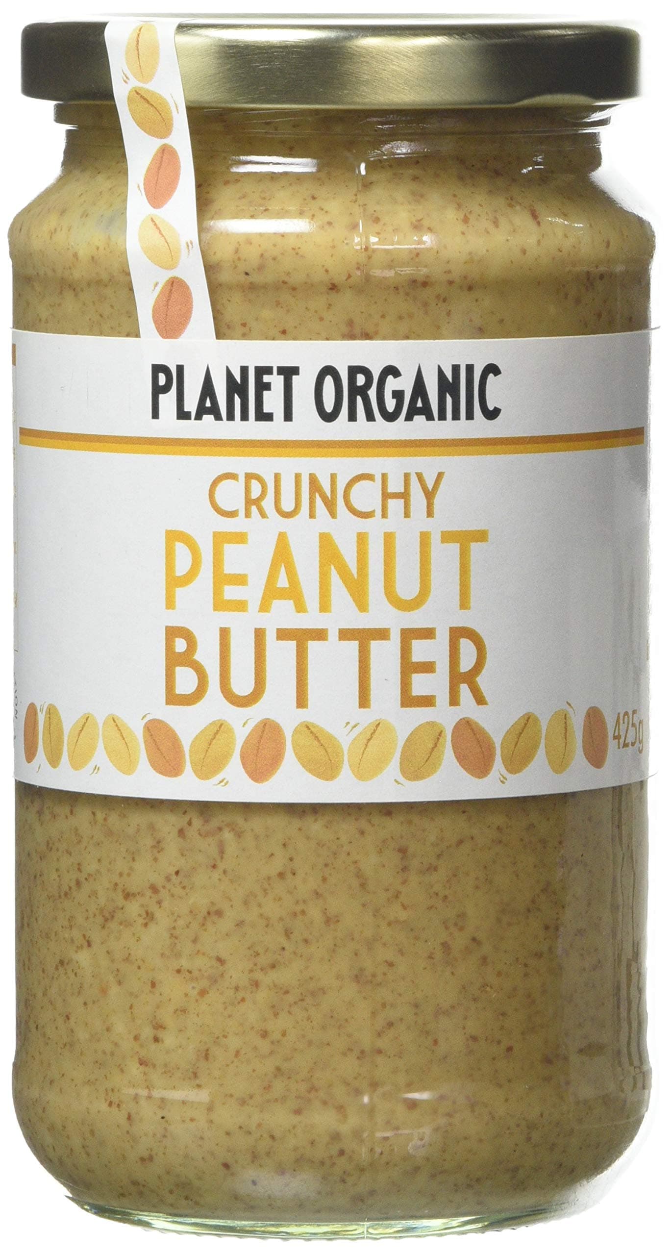 Planet Organic Crunchy Peanut Butter, 425 g