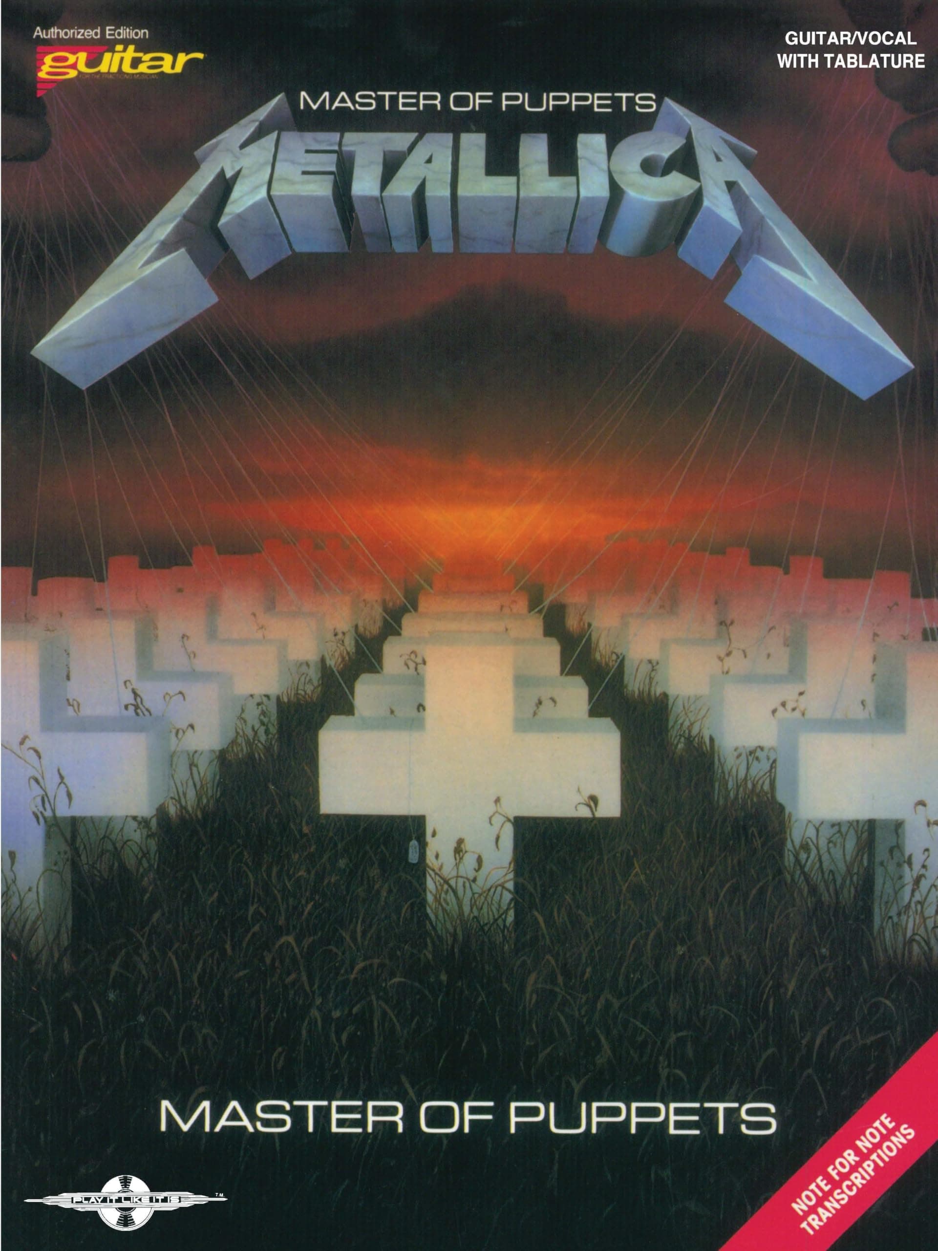 Cherry Lane Music Company Metallica - Master of Puppets