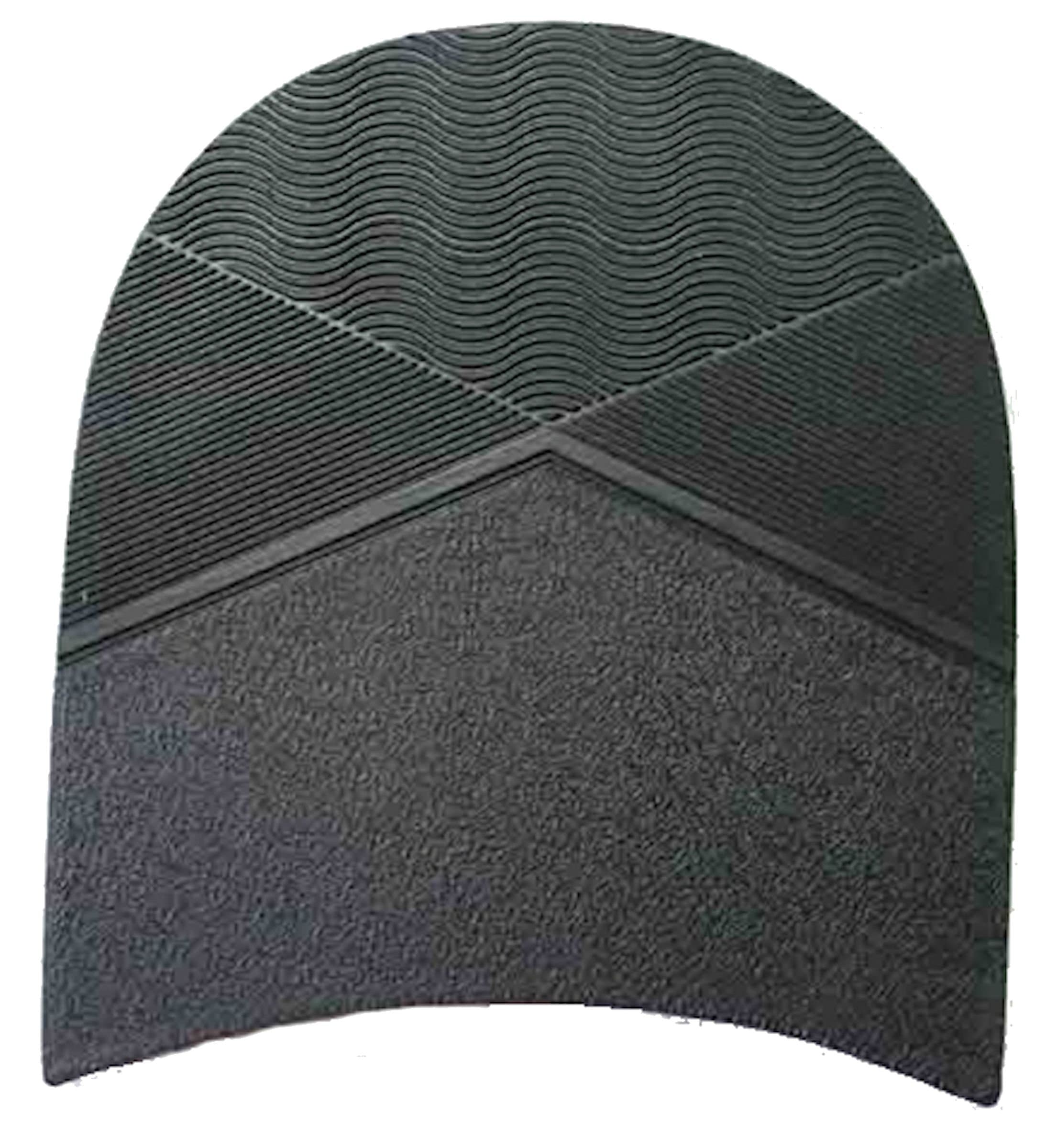 Mens Rubber Heels 8.5mm Thick for DIY Shoe Repairs - 3 Inch Wide - No 168 Black