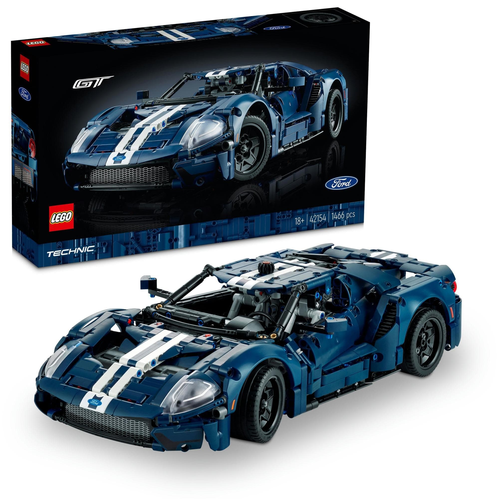 Lego 42154 Technic, 2022 Ford GT Toy, Toy, Birthday, Present, Blocks, Mother's Day, Father's Day, Men, Women, Vehicle, Car, Mini Car