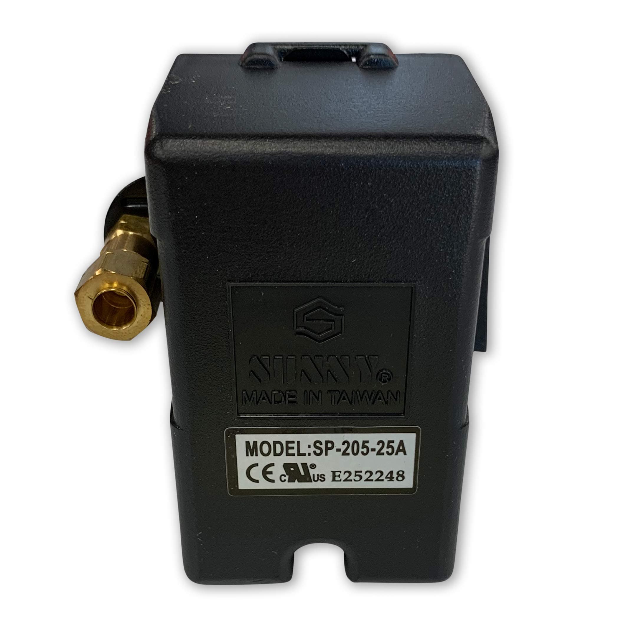 New Heavy Duty Pressure Switch for Air Compressor 25 amp 140-175 Single Port Connection w/Unloader & on/Off Lever - Free Shipping