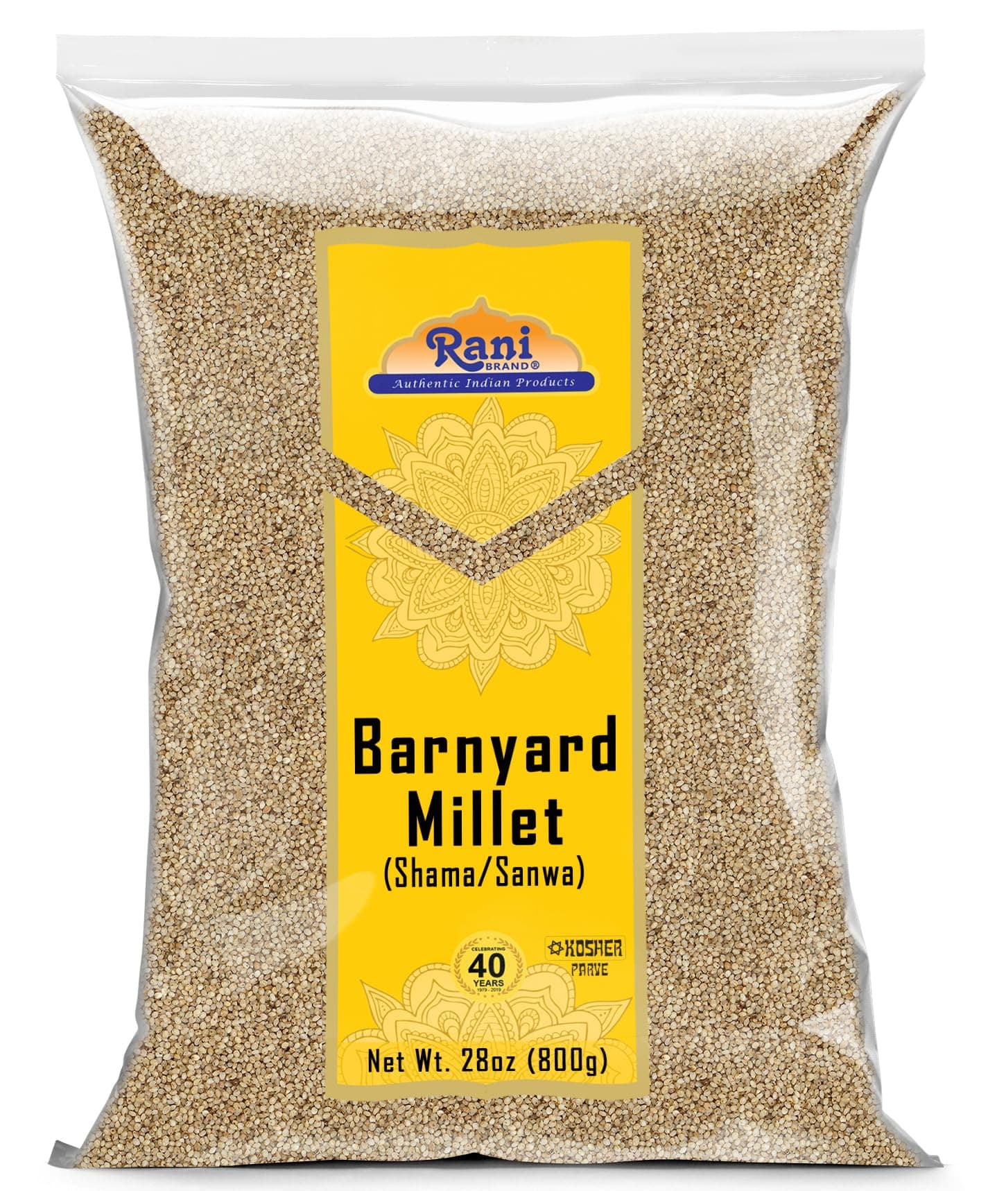 Rani Barnyard Millet (Echinochloa Esculenta Frumantacea) Whole Ancient Grain Seeds 28oz (1.75lbs) 800g ~ All Natural | Gluten Friendly | NON-GMO | Kosher | Vegan | Indian Origin | Shama/Sanwa