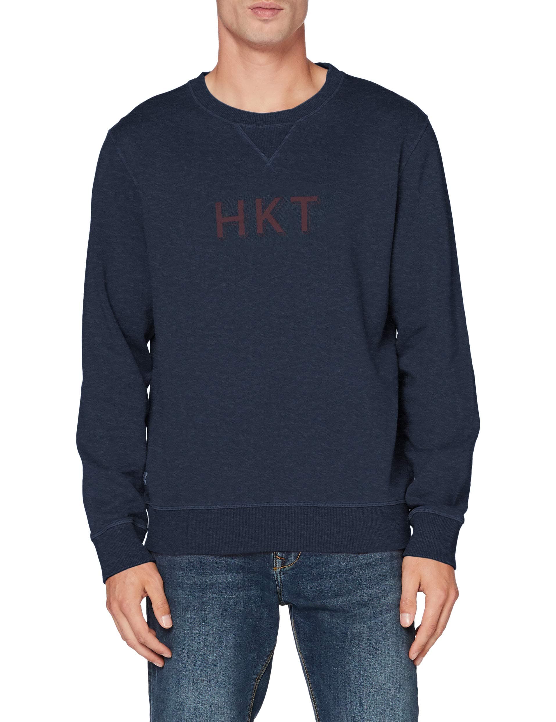 HKT by Hackett London Men's Hkt Crew Sweatshirt, 595navy, XS
