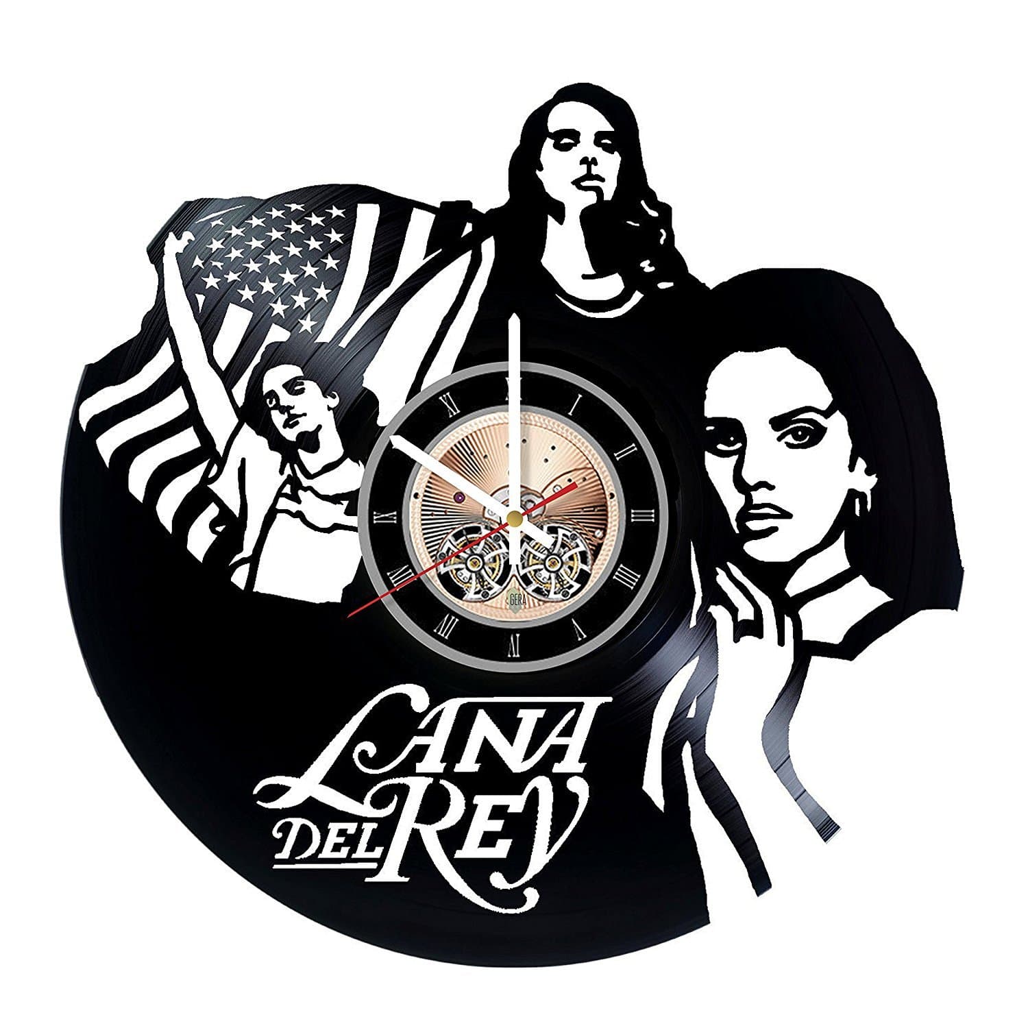 Lana Del Rey Vinyl Record Wall Clock - Decorate your space with Modern Art Ideas - Best birthday unique gifts for girlfriend and boyfriend