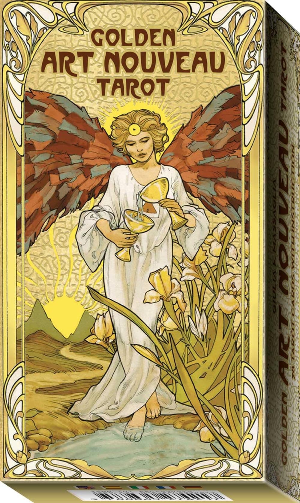 Golden Art Nouveau Tarot: 78 full colour cards with gold foil impressions & instructions