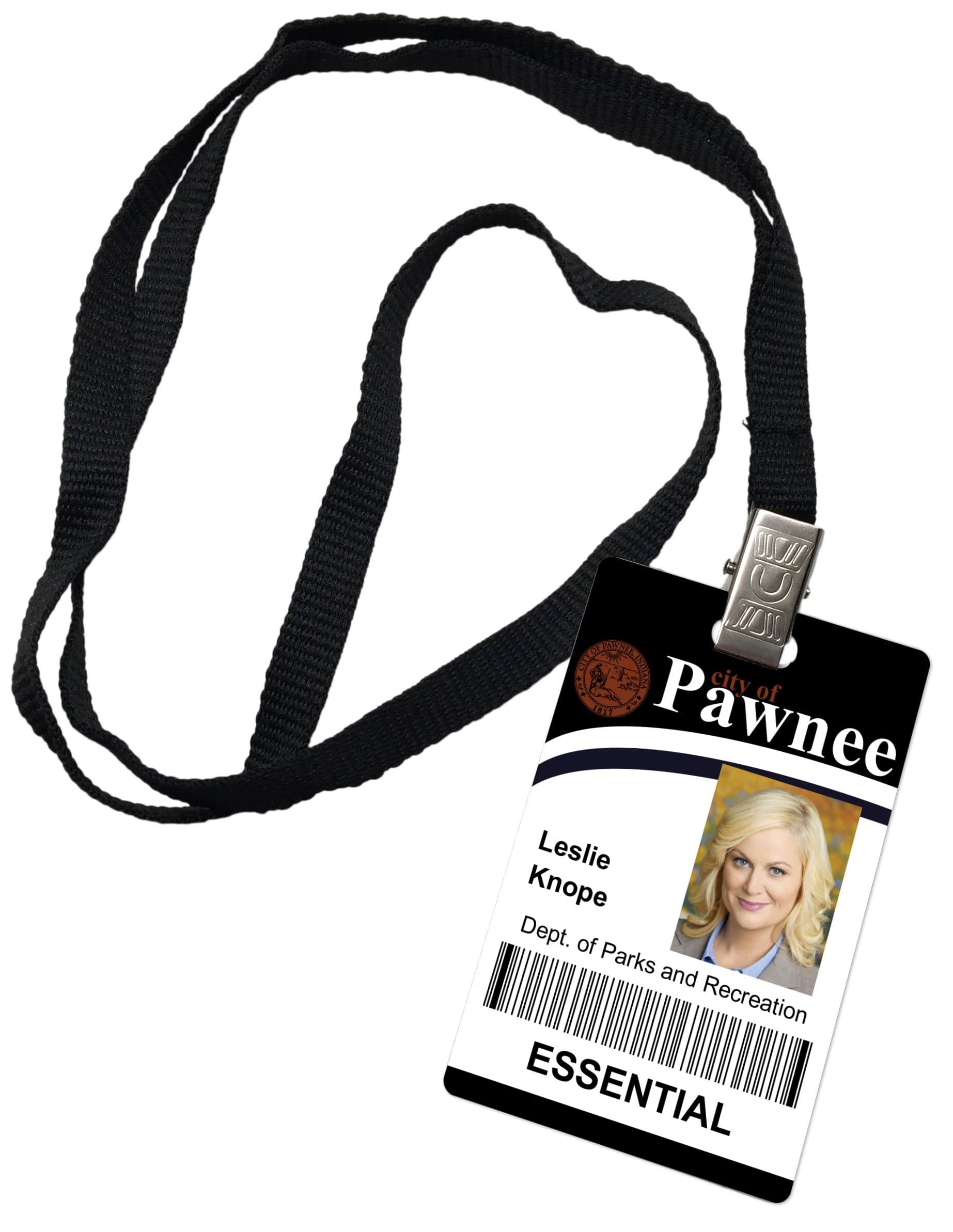 Leslie Knope Parks and Recreation Novelty ID Badge Prop Costume