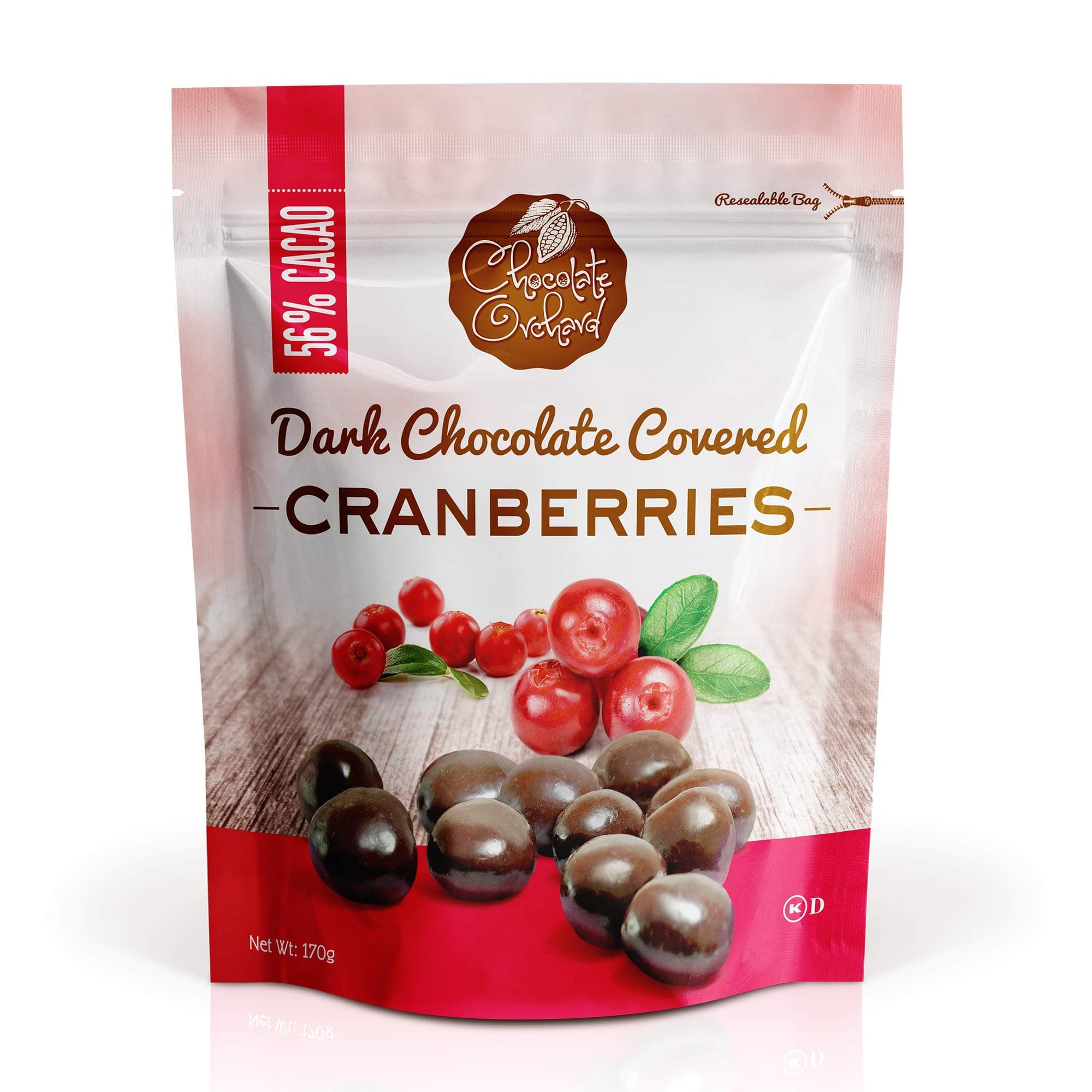Chocolate Orchard Dark Chocolate Covered Cranberries - 6oz