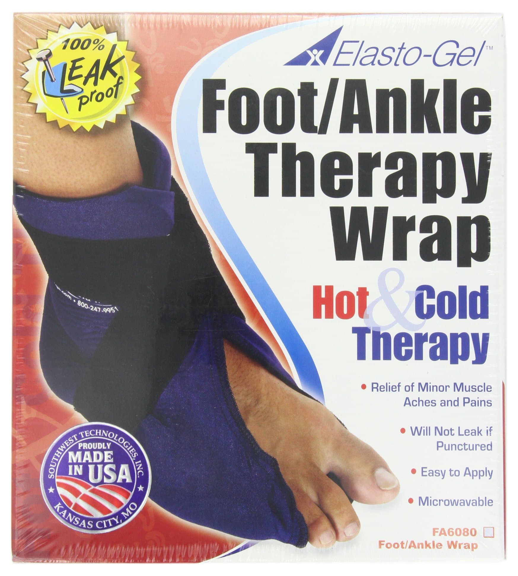 Elasto-Gel Ice and Hot Wrap for Foot/Ankle Pain Treatment