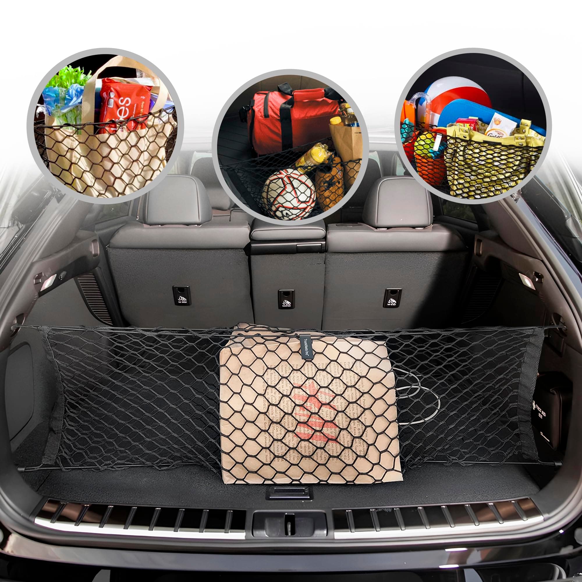 Envelope Style Automotive Elastic Trunk Mesh Cargo Net for Lexus RX RX350 2023 - Premium Trunk Organizer and Storage - Luggage Net for Crossover- Best Car Organizer for Lexus RX (ALA10/ALH10)