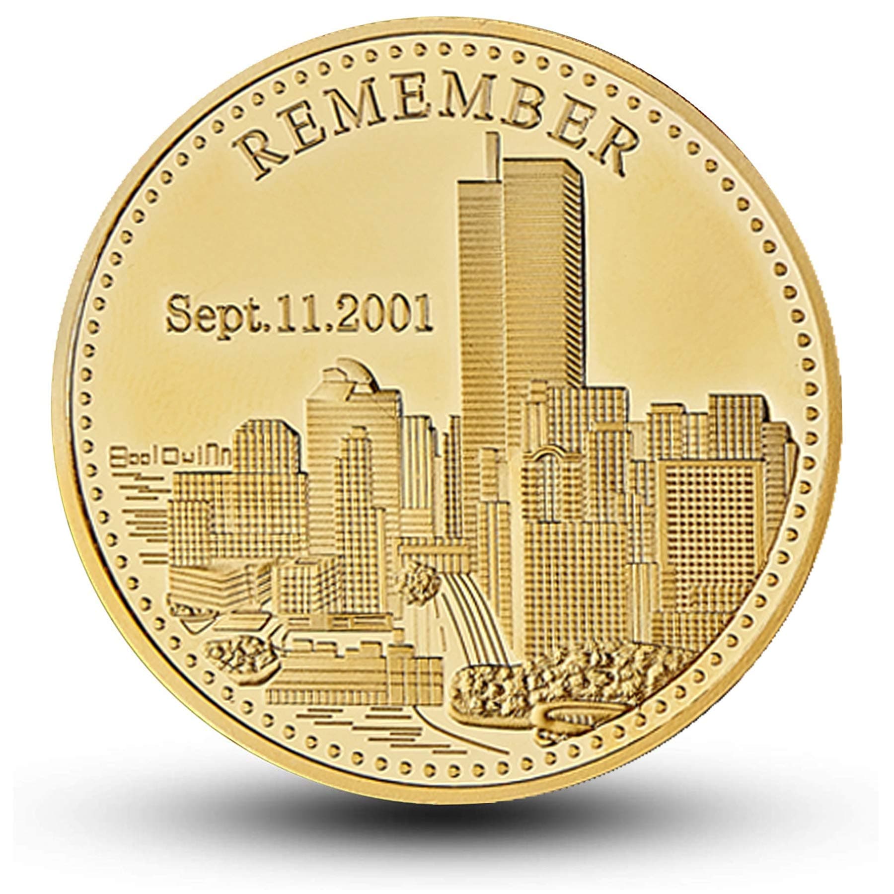 9/11 Memorial Challenge Coin - America United We Stand - Tribute Coin for September 11th Remembrance