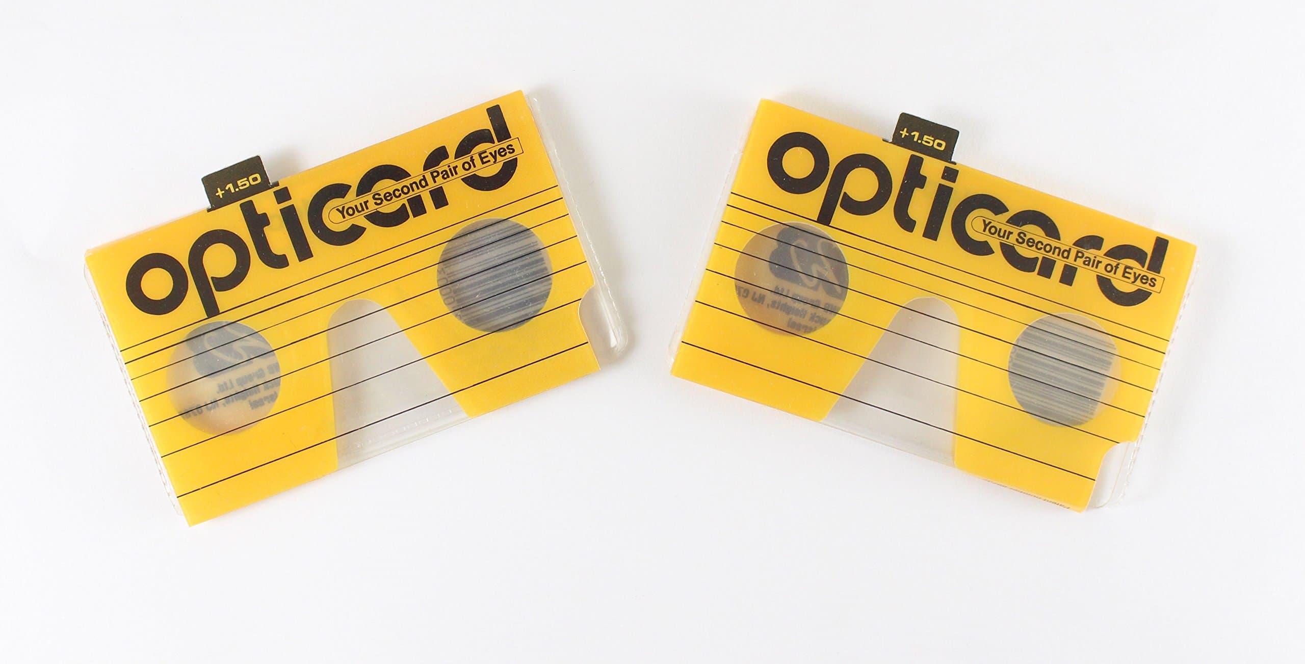 Opticard Magnifying Reading Card- +1.50 Magnification (Orange)