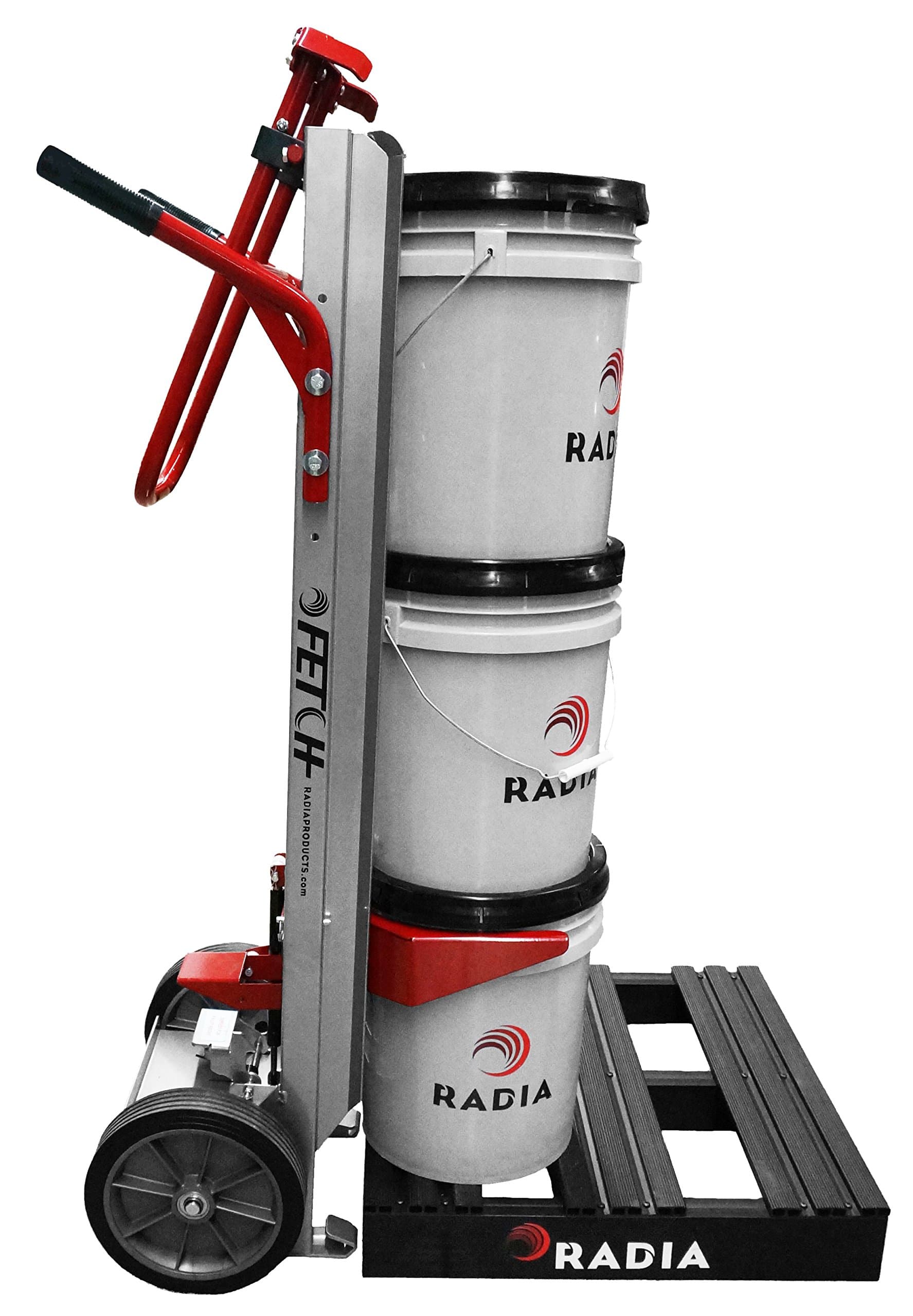 RADIA, Fetch - Lightweight, Height-Adjustable Five-Gallon Dolly, Transfer cart, Hand Truck