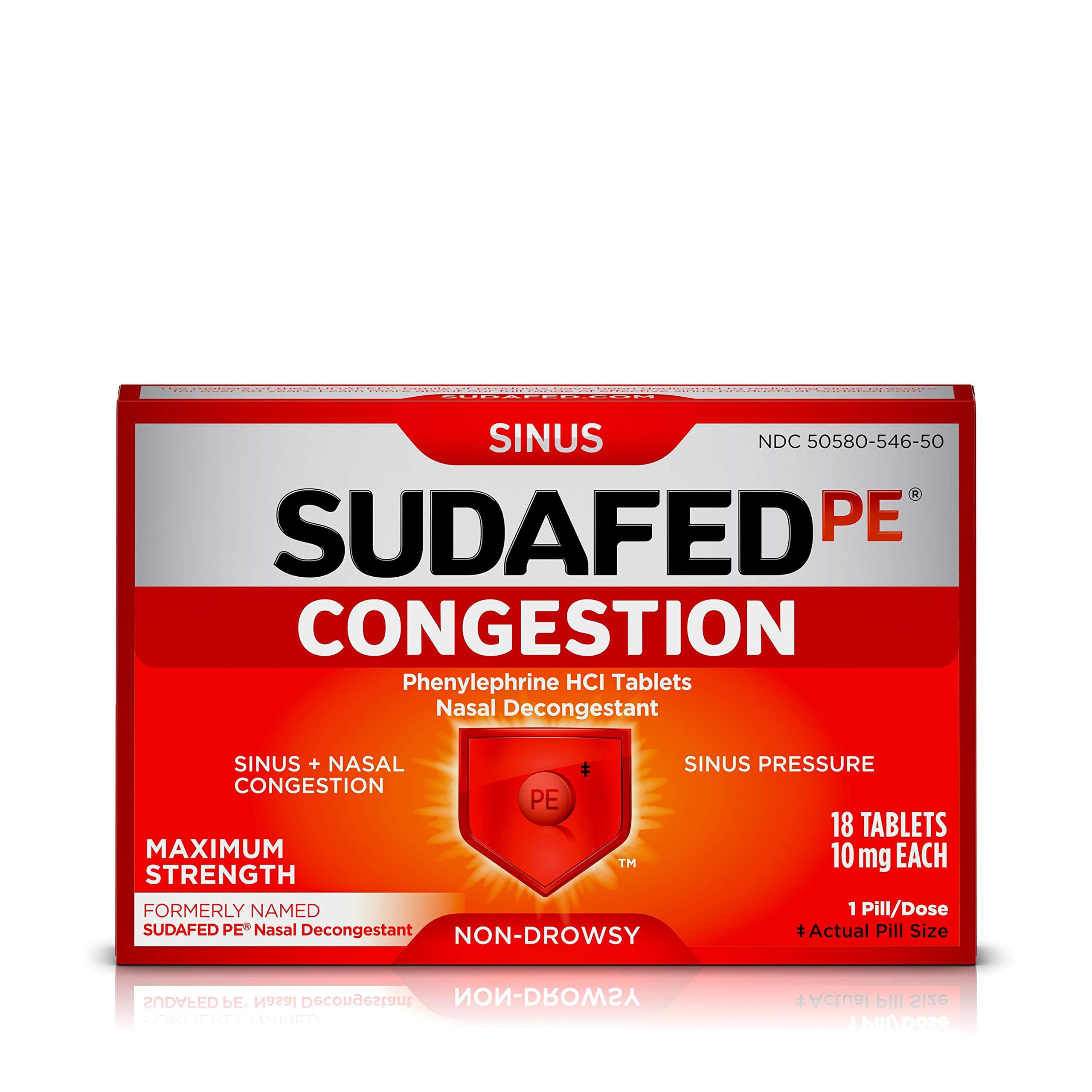 SUDAFED PE CONG TABS 18 COUNT (Pack of 2)