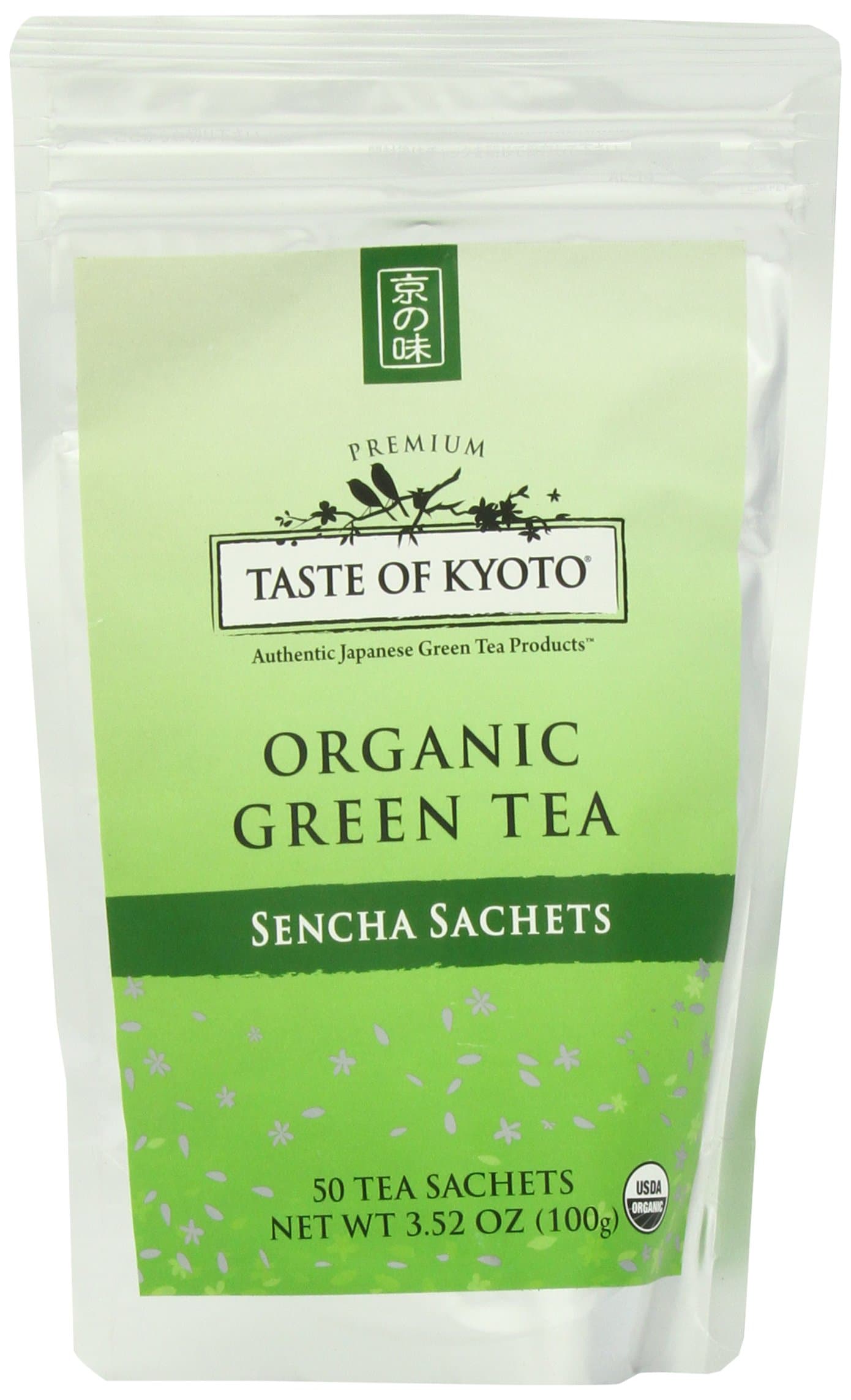 TASTE OF KYOTOSencha Green Tea Sachets, Bulk Premium, 50 CountUSDA Organic