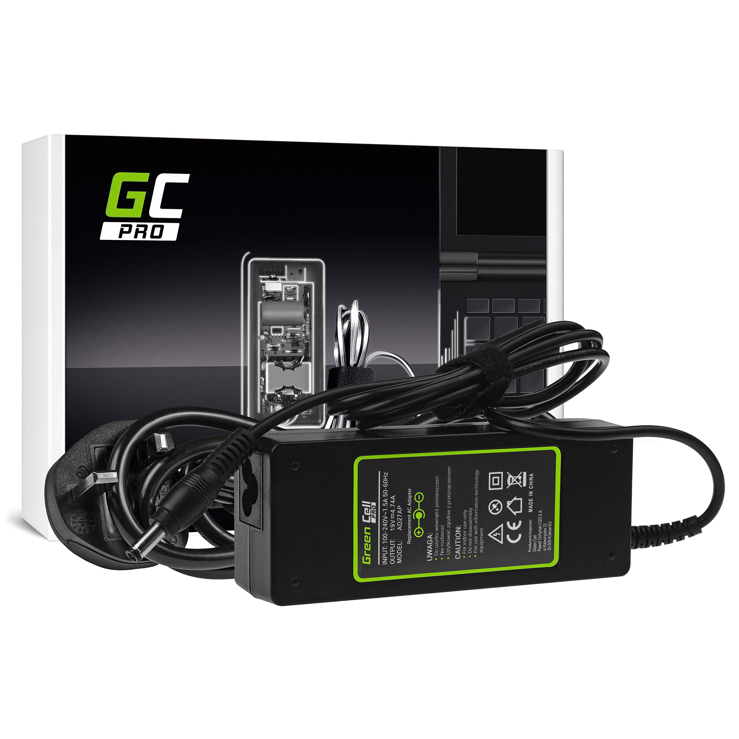 GC PRO AC Adapter for Maxdata Eco 4000IW 4100IE 4100IW 4500IW Pro 5000IR 6100IW Laptop Notebook Charger Power Supply (19V 4.74A 90W)