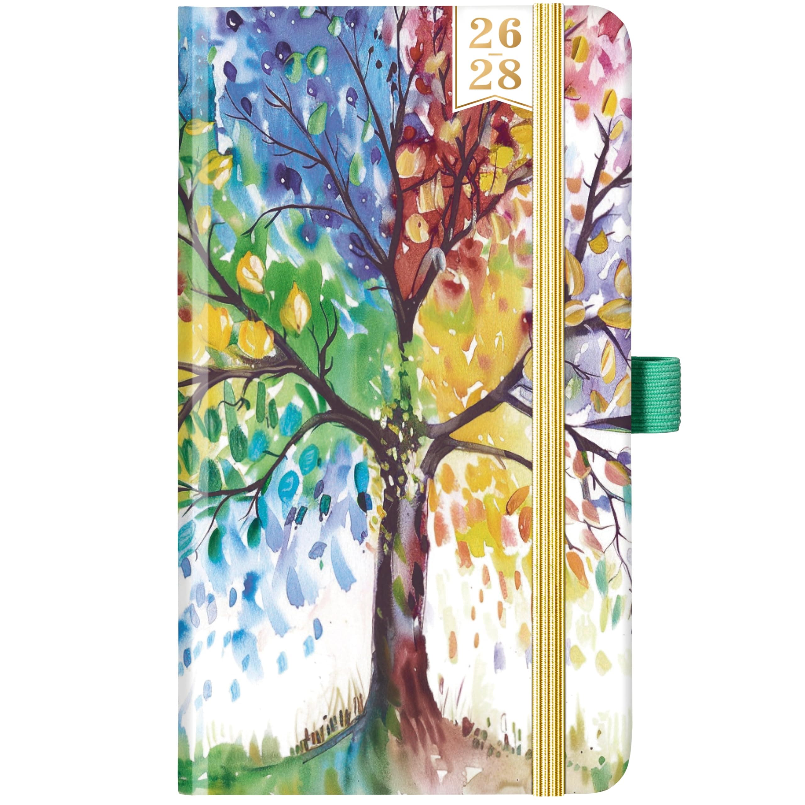 Coboll Pocket Planner 2025-2027, 3 Year Monthly Planner, 6.3" x 3.8", 2025-2026 Pocket Calendar for Purse