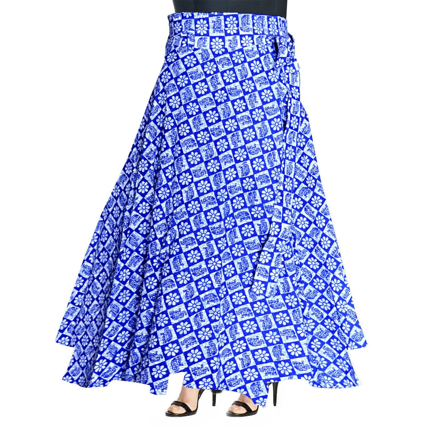 jwf Women Maxi Skirt (SSK_047_Multicolored_Free Size)