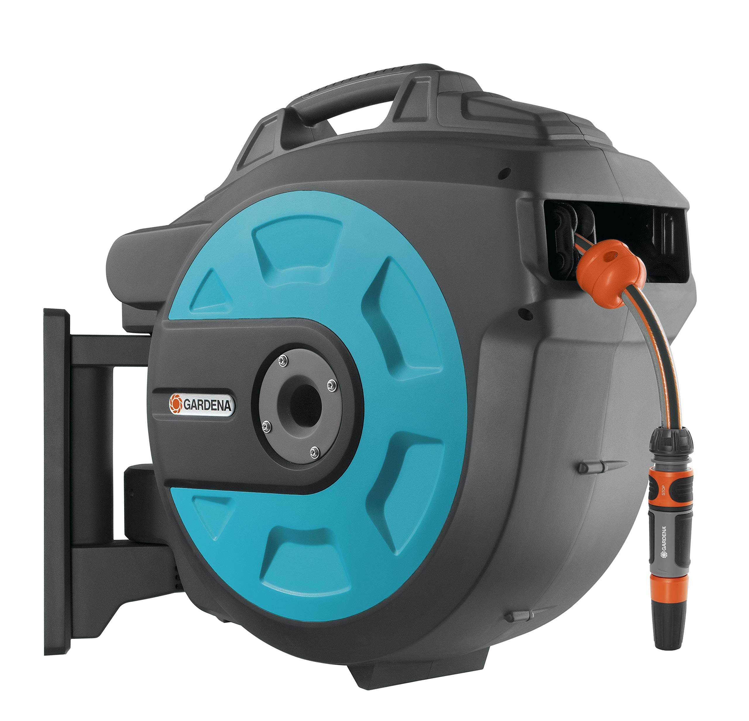 Retractable Hose Reel 82-Feet With Convenient Hose Guide