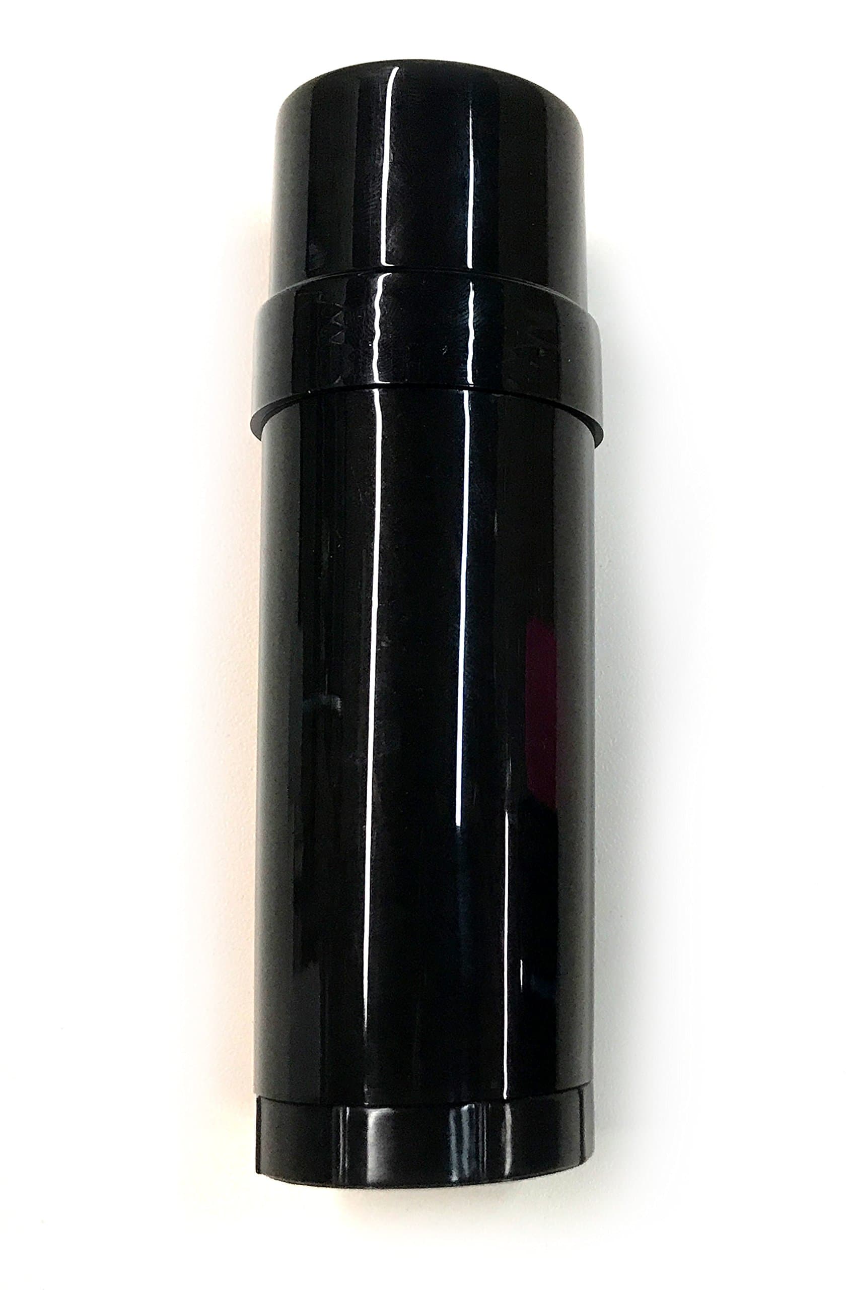 6 ct. Deodorant Twist-up Empty Containers (Black) - for lotion bar, heel balm etc. (2 oz.)