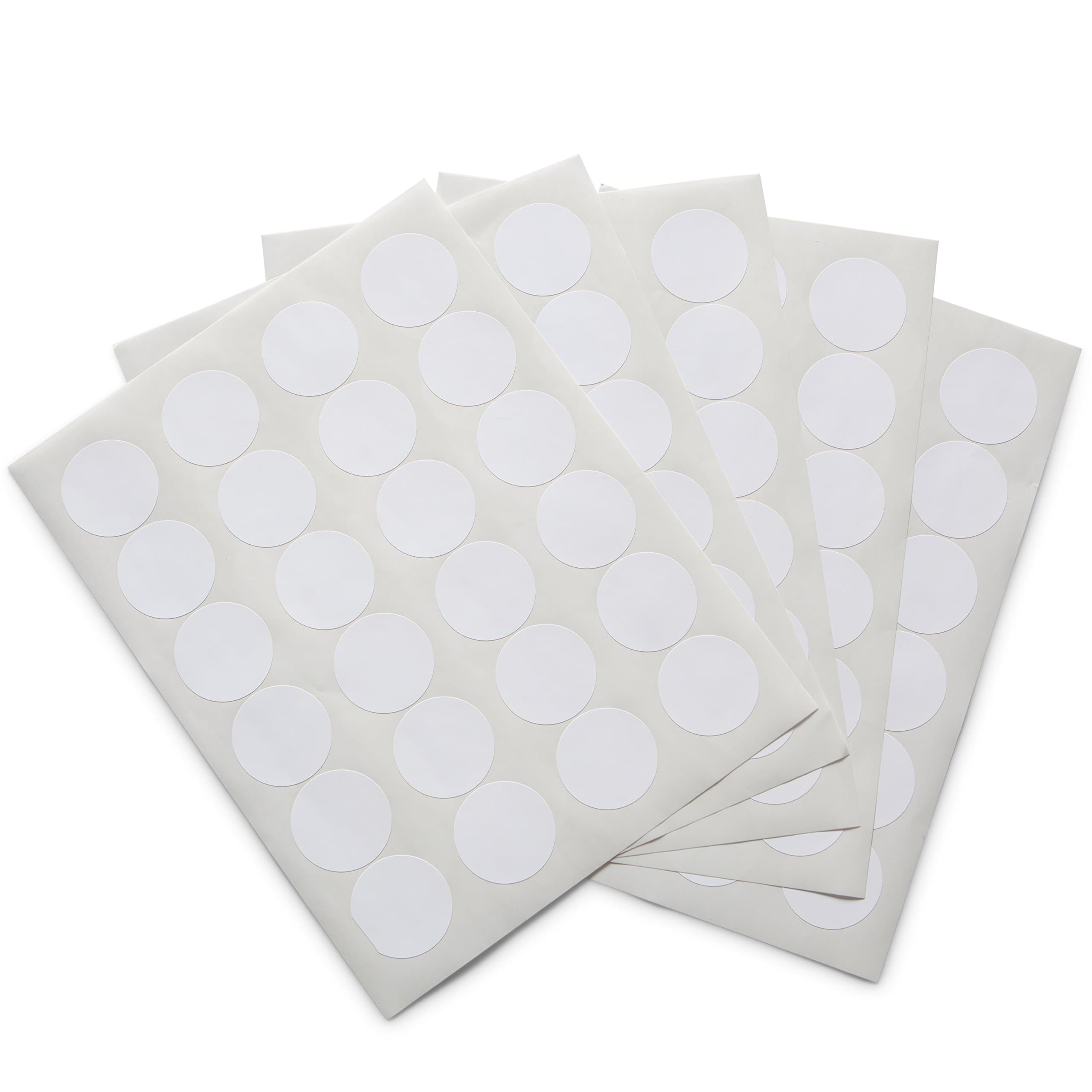 Waterproof Essential Oil Labels, 120 Circles, 1.67 Inches, Oil Proof, Highly Durable Blank Stickers