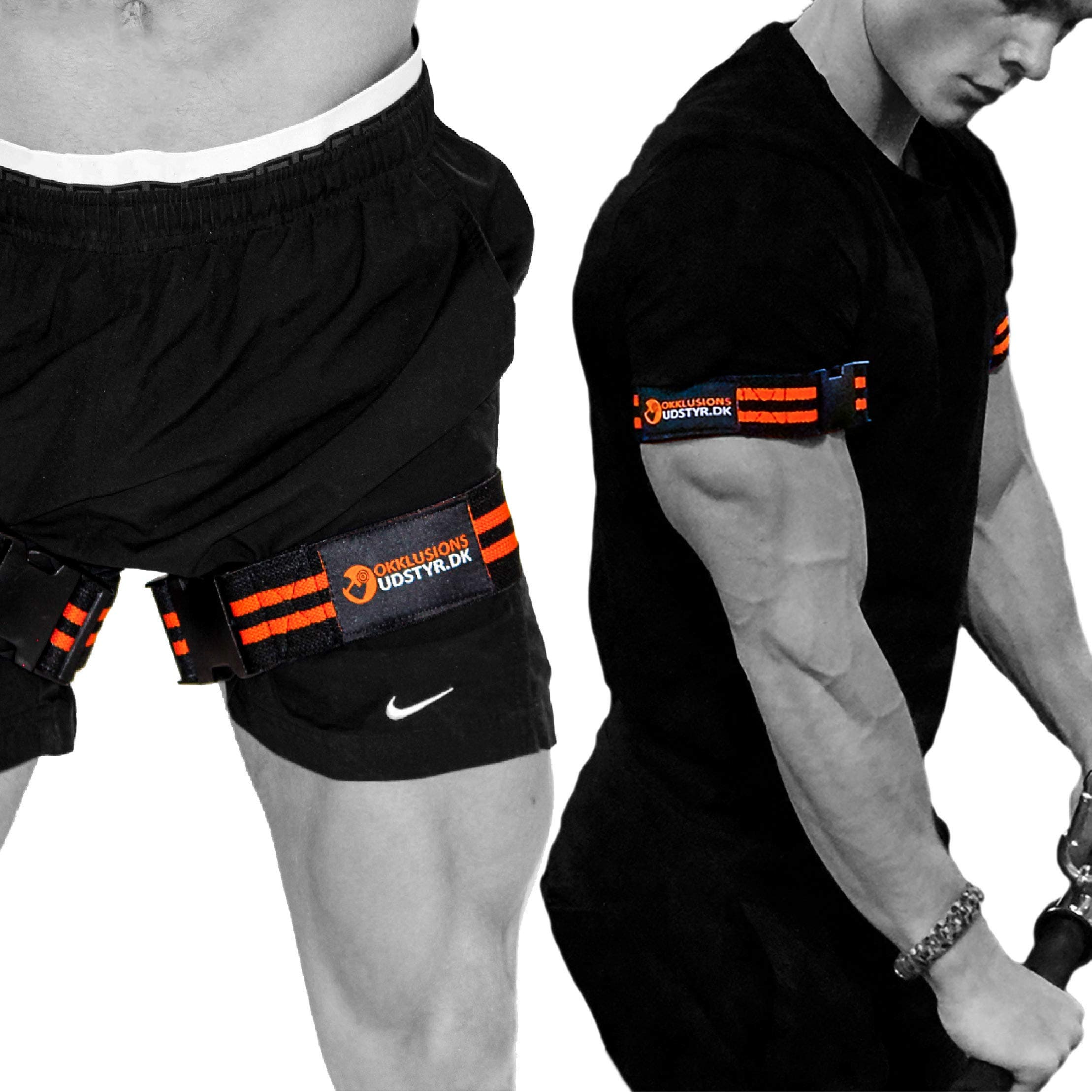 Occlusion Training Bands For Arms And Legs, 2pcs - Blood Restricting Wraps For Weightlifting And Fast Muscle Growth - Improved Version 2.0 Elastic Bands With Quick Release And Training Ebook