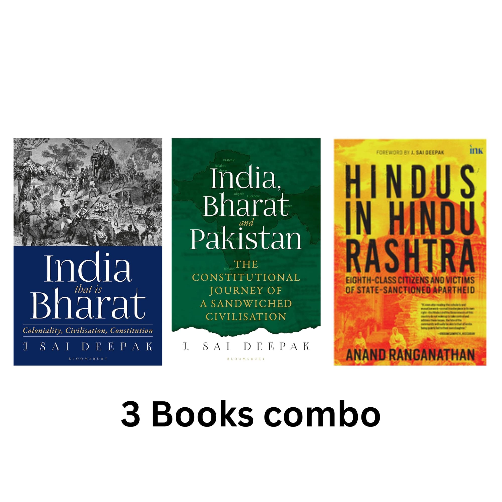 Hindus in Hindu Rashtra + India, Bharat and Pakistan & India that is Bharat: Coloniality, Civilisation, Constitution 3 Books set