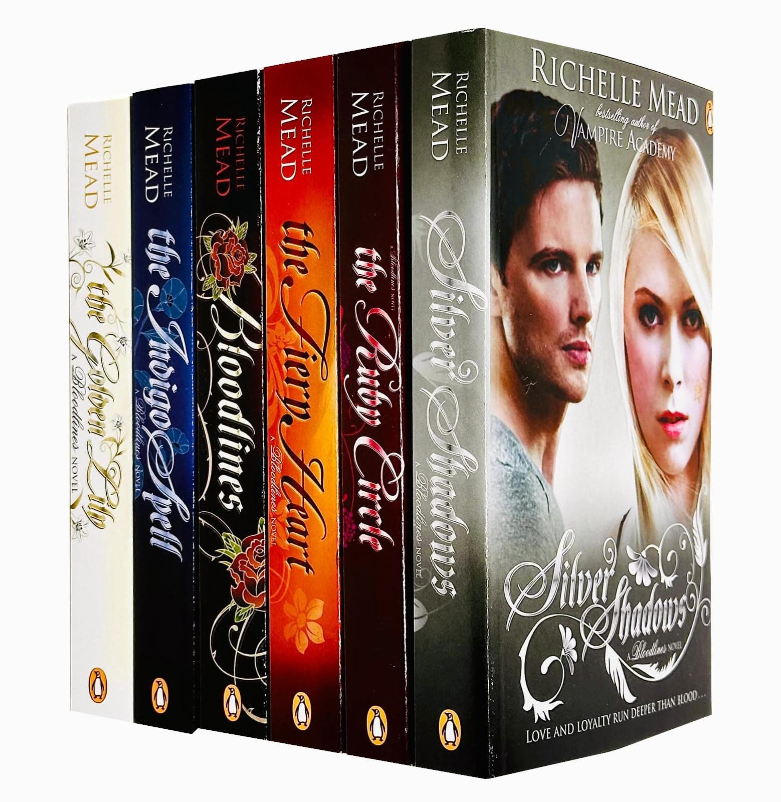 Richelle Mead Bloodlines 6 Books Collection Set (Bloodlines, The Golden Lily, The Indigo Spell, The Fiery Heart, Silver Shadows, The Ruby Circle)