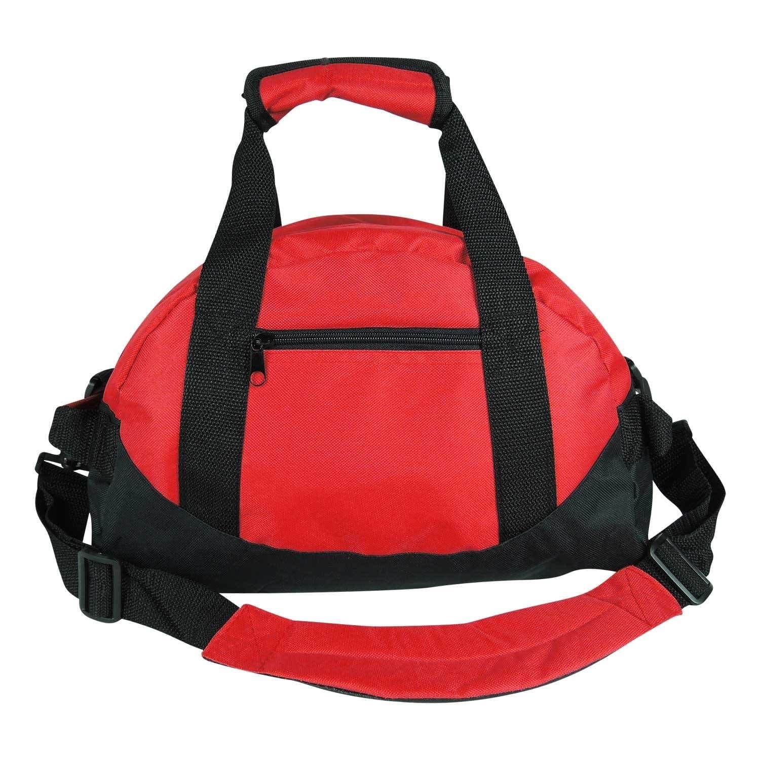 ProEquip14" Carry-On, Luggage, Two Toned, Gym, Hunting, Golf, Travel, Sports, Travel, Yoga Gear - Durable, Firm Bag - (Royal, Red, Dark Green) (Red)