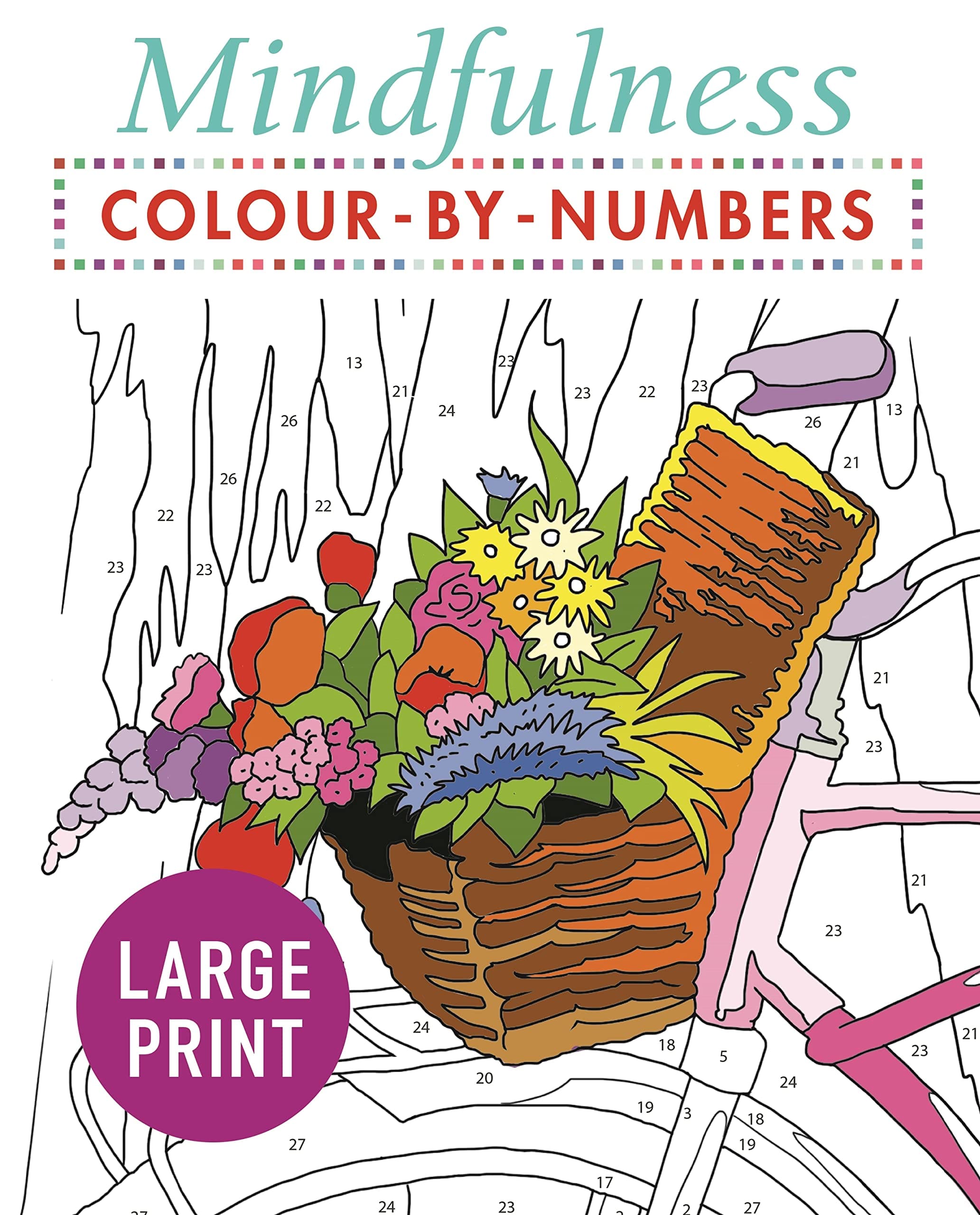 Mindfulness Colour-by-Numbers Large Print Paperback – 15 September 2019