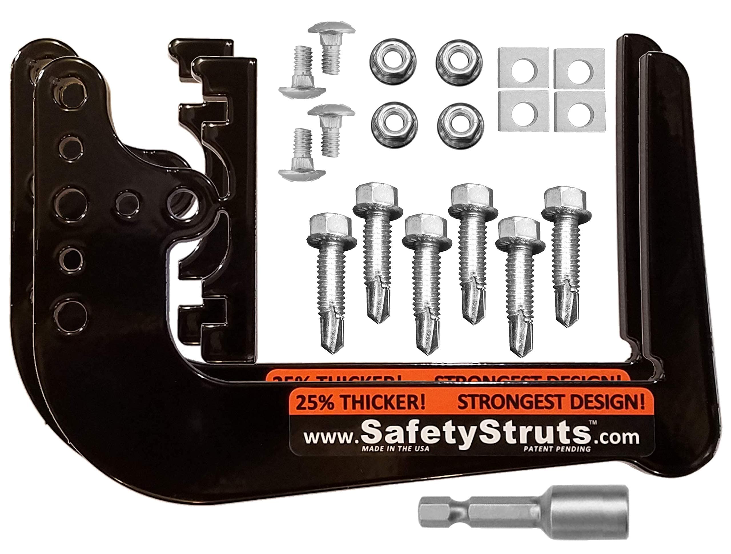 Mount-n-LockSafetyStruts Heavy Duty RV Bumper Brackets (1SSNHD, Std-Heavy Duty)
