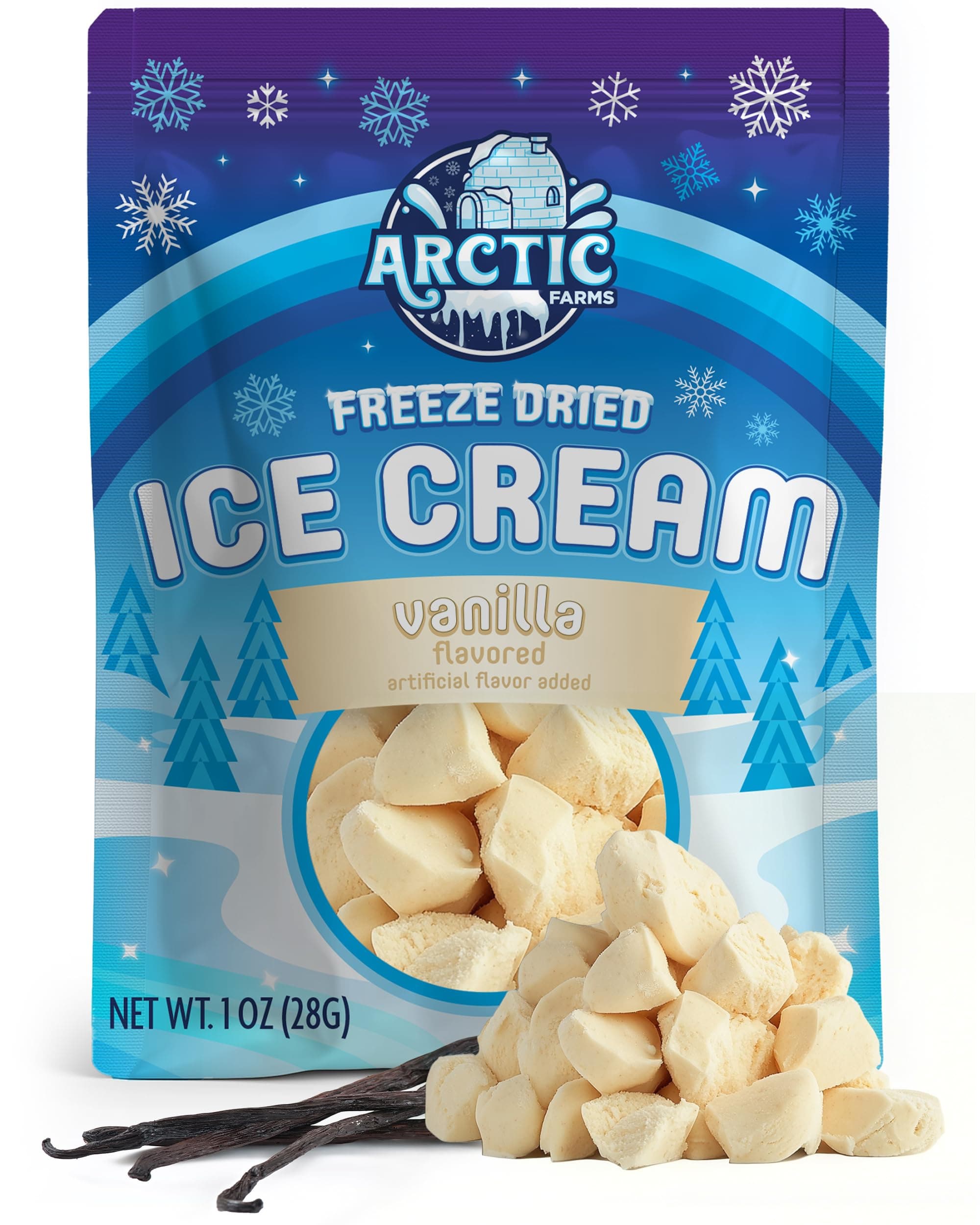 Arctic Farms - Freeze-dried ice cream that won't melt (vanilla)