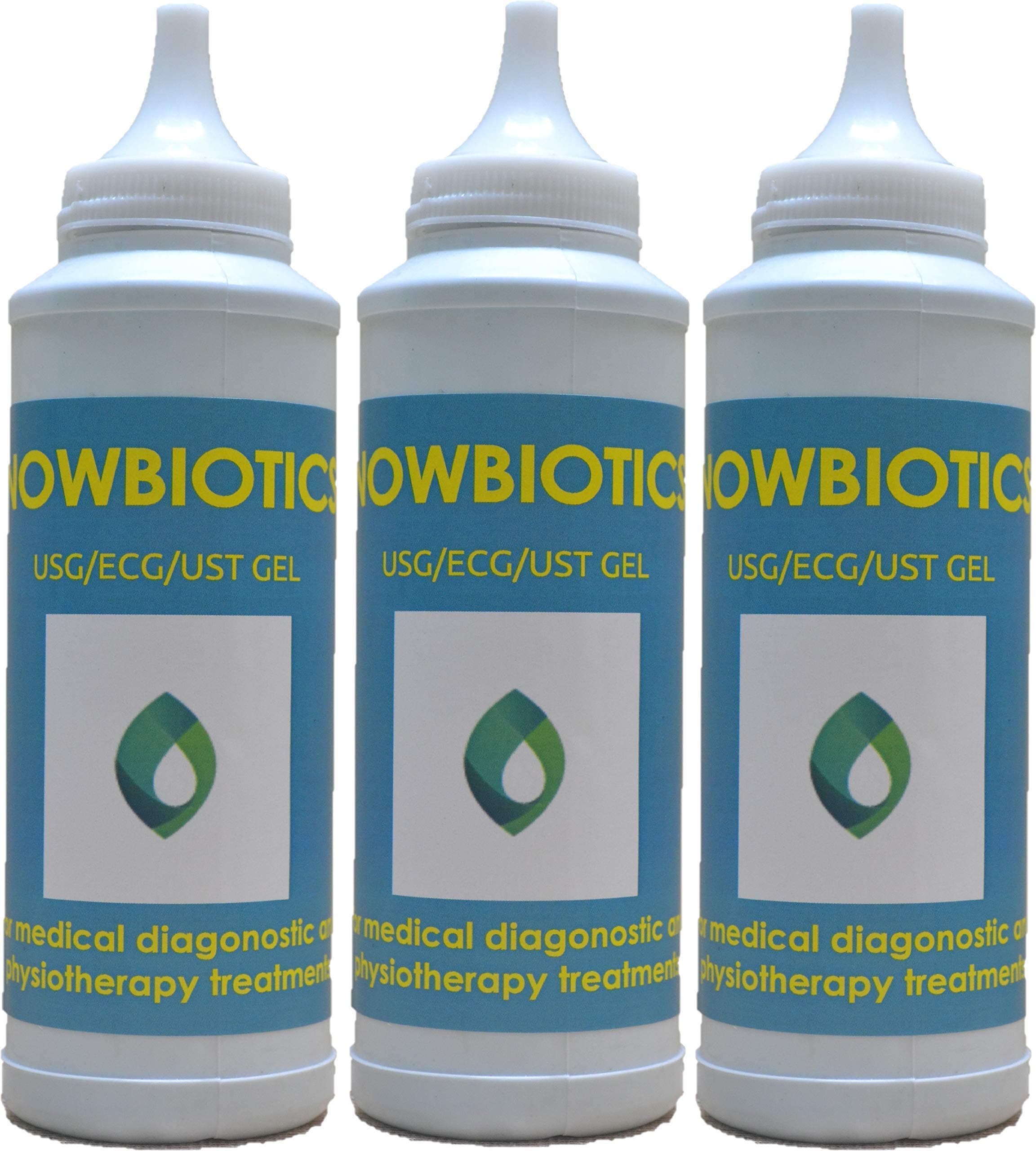NOWBIOTICS 250 ml Ultrasonic Gel for USG/ECG/Physio-therapy (Pack of 3)