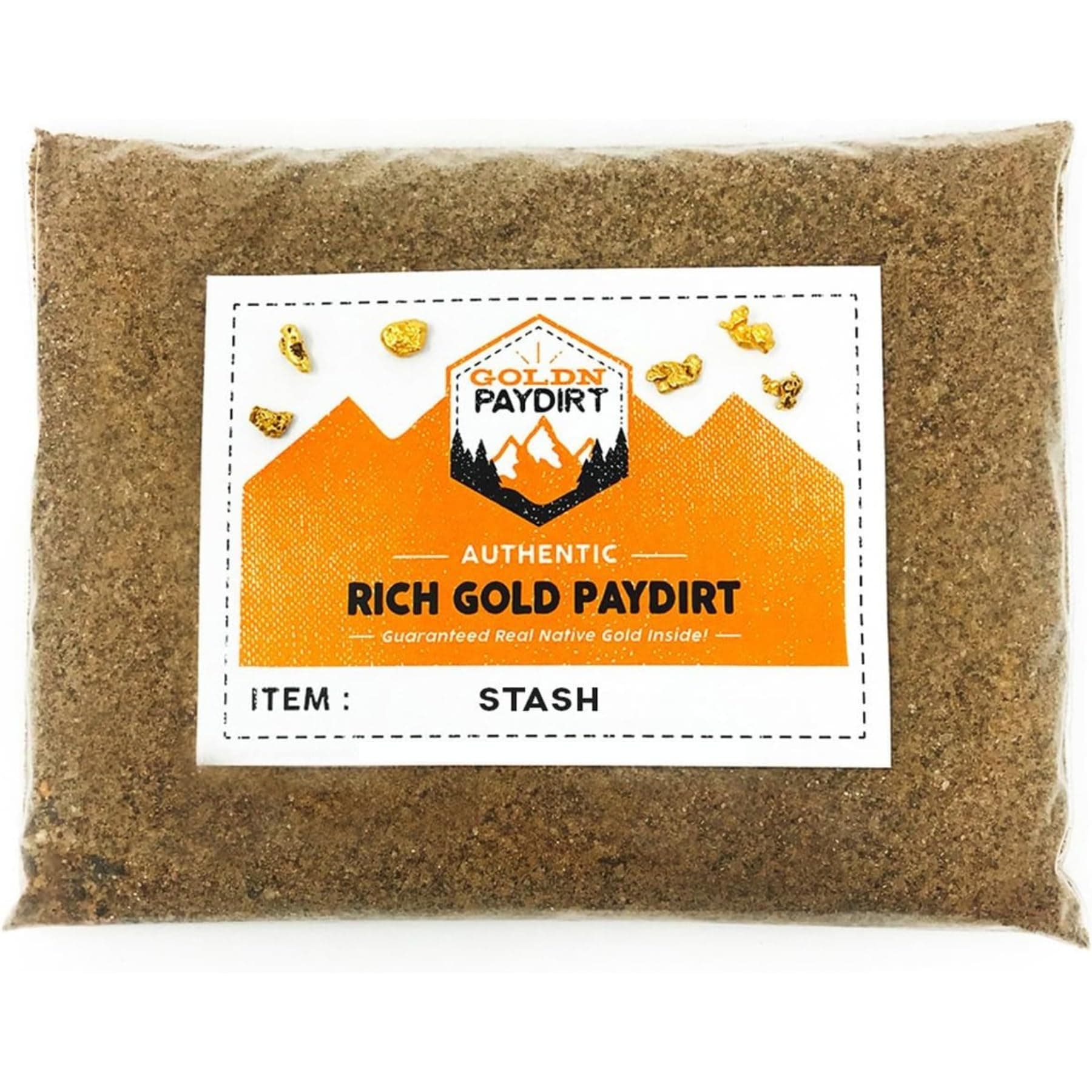 Gold Stash Panning Pay Dirt Bag - Gold Prospecting Concentrate