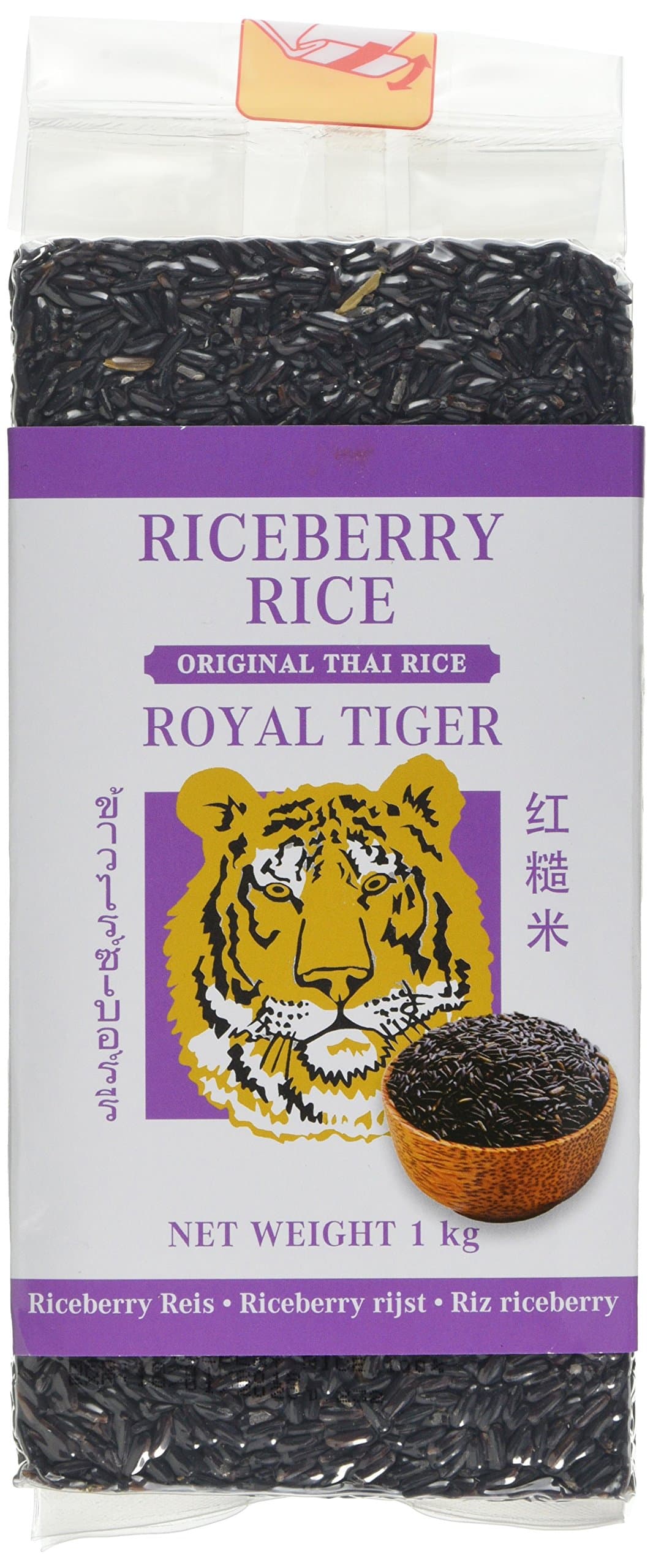 Royal Tiger Riceberry Rice, 1 kg, Pack of 5