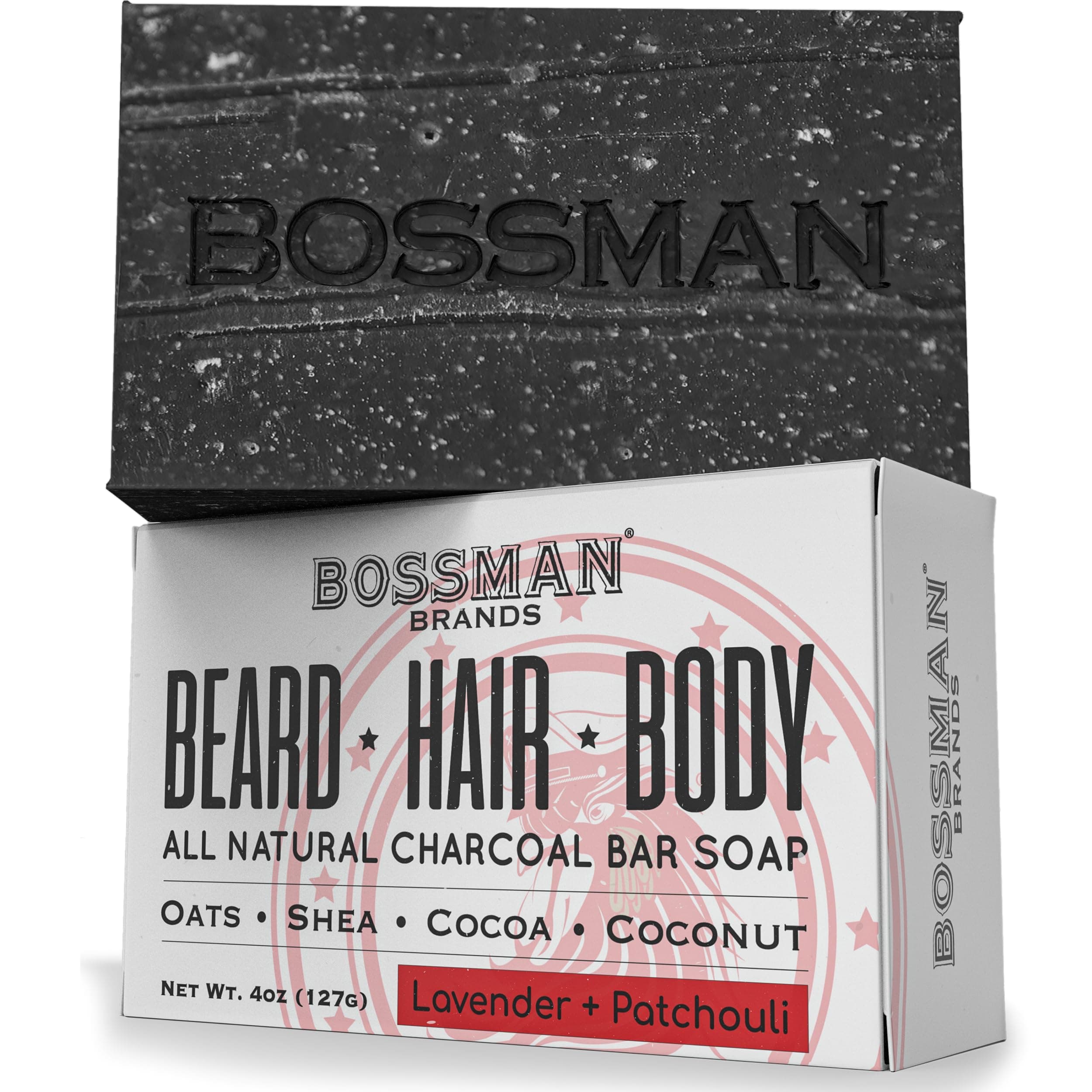 Bossman Brands Shampoo Beard Hair & Body Bar Soap